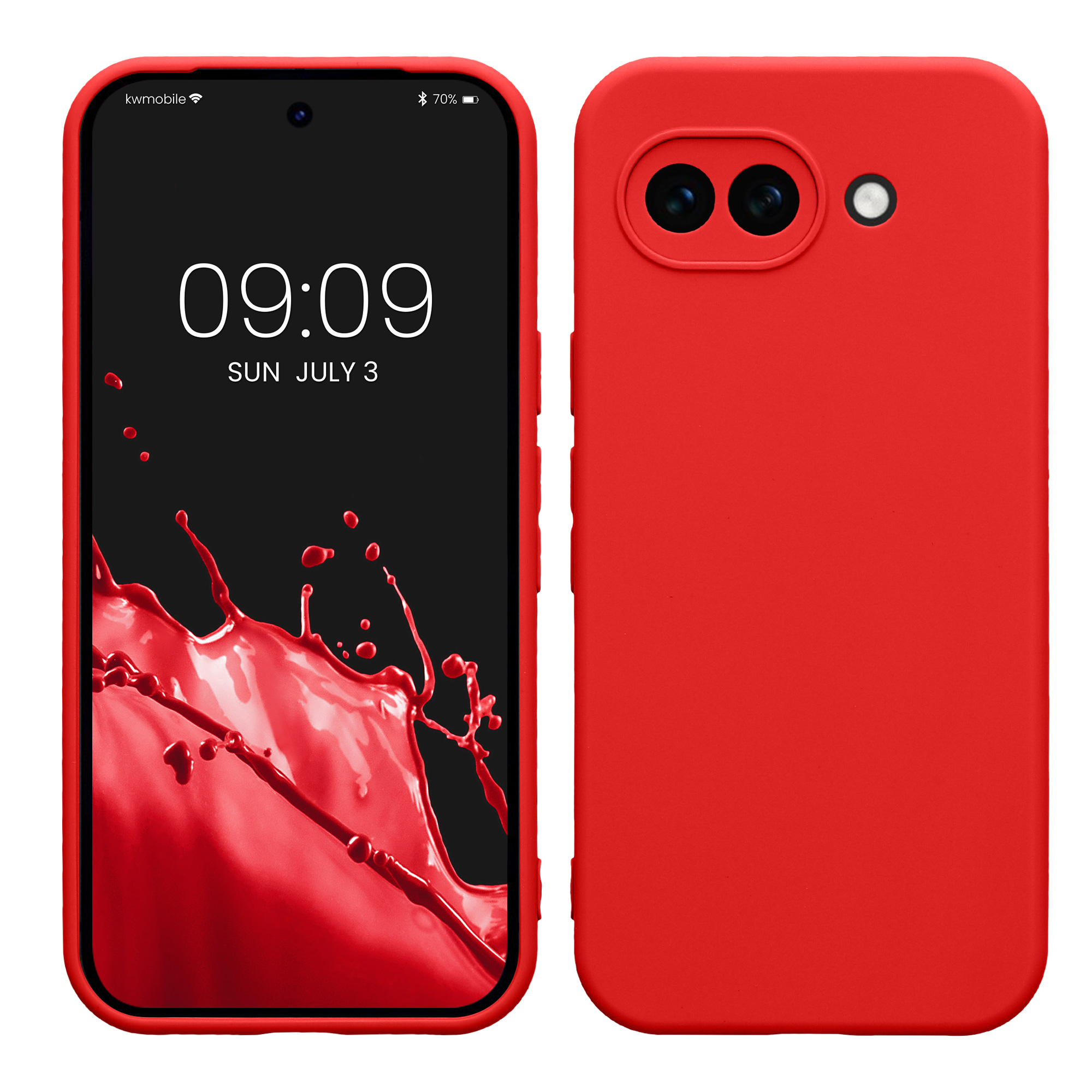 Pouzdro pro Google Pixel 10a kwmobile tenké TPU - klasická červená
