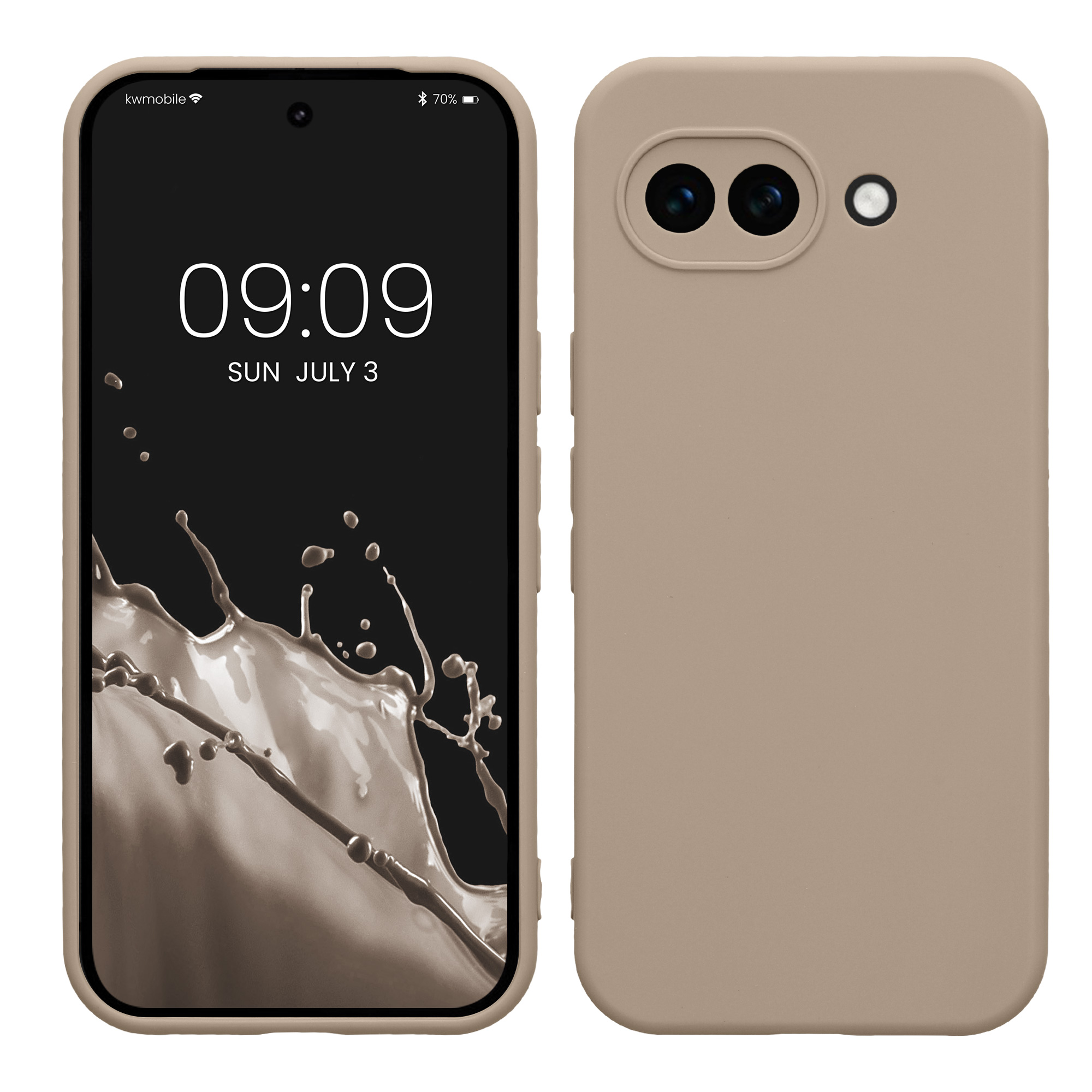 Pouzdro pro Google Pixel 10a kwmobile tenké TPU - krémová