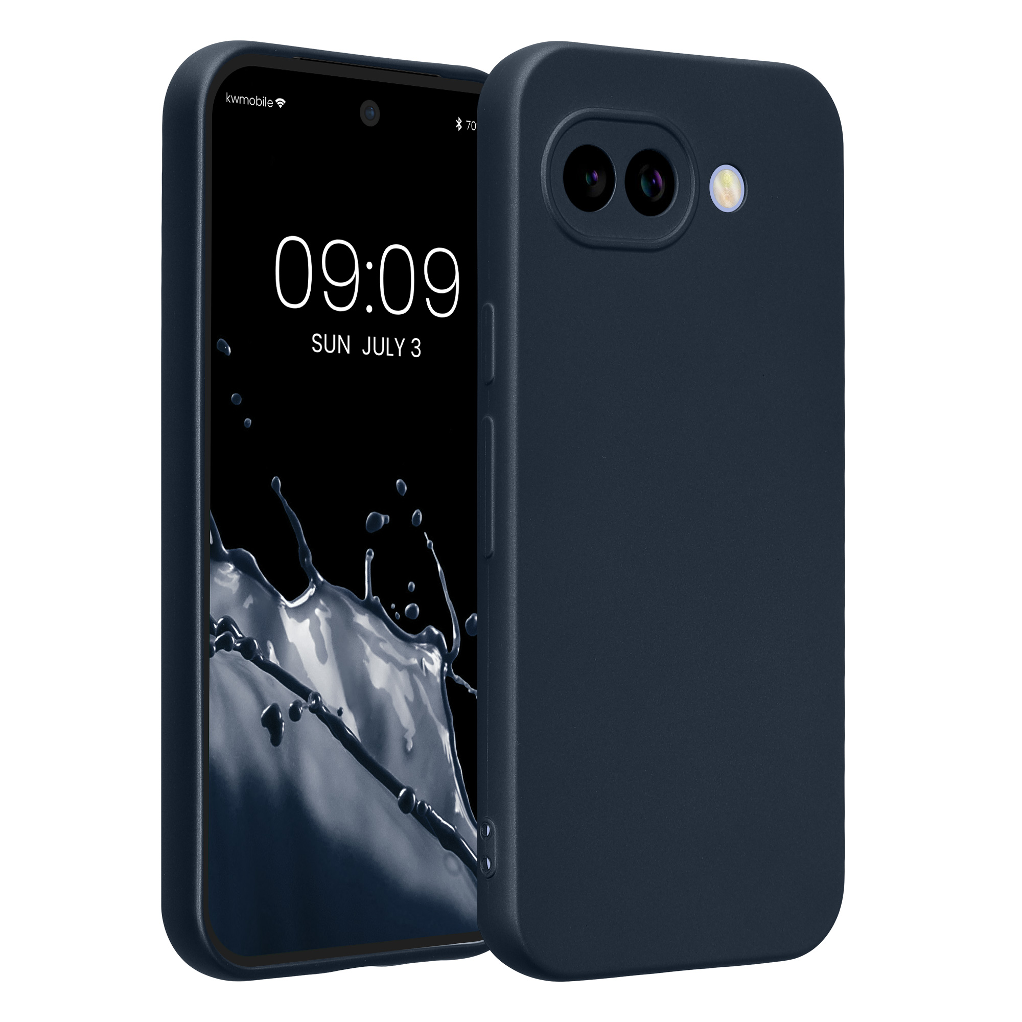 Pouzdro pro Google Pixel 10a kwmobile metalické TPU - metalická zodiac modrá