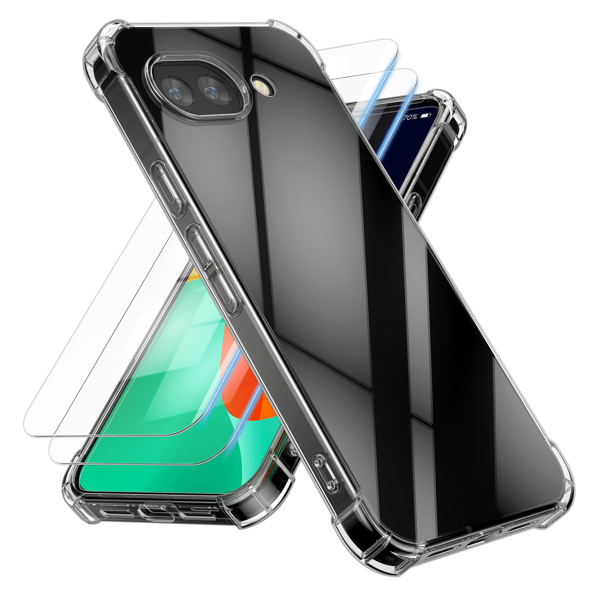 Čiré pouzdro pro Google Pixel 10a kwmobile - transparentní