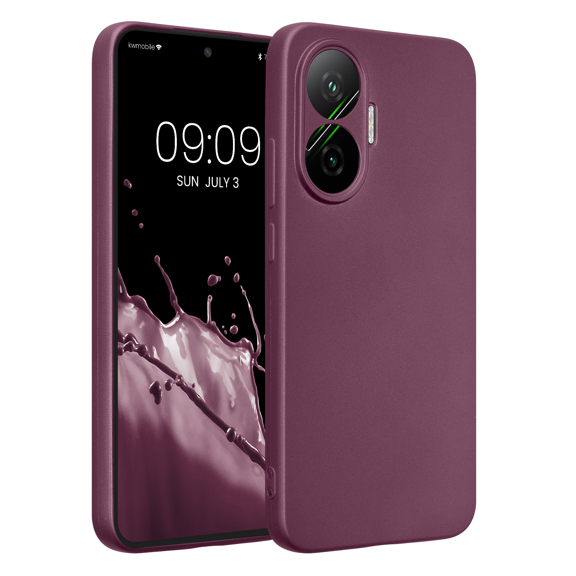 Pouzdro pro Xiaomi Poco F7 kwmobile metalické TPU - metalická levandulová