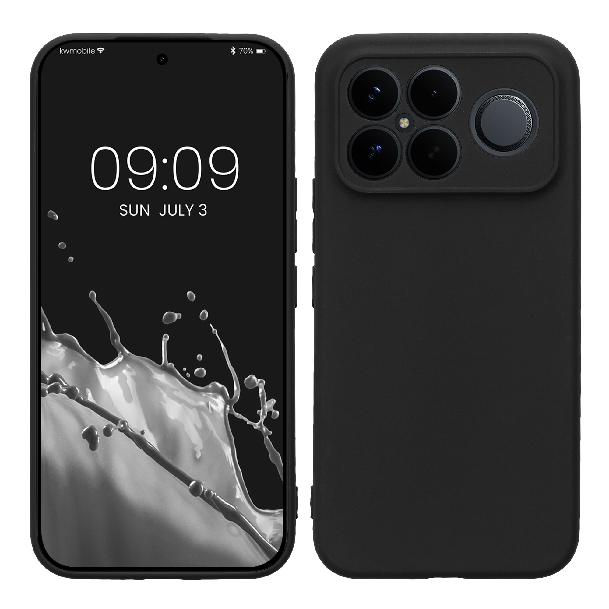 Pouzdro pro Xiaomi Poco F8 Ultra kwmobile tenké TPU - matná černá