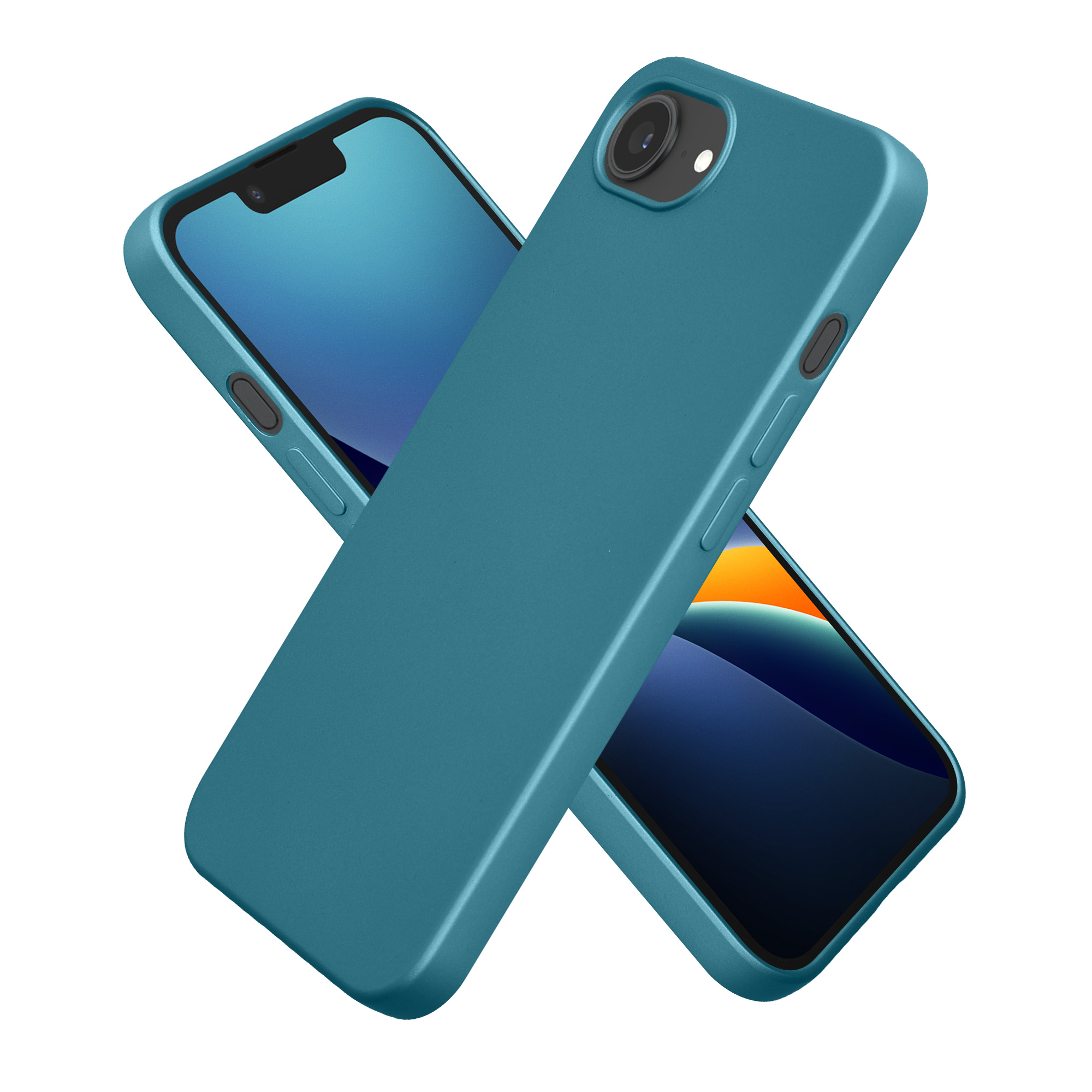 Pouzdro pro Apple iPhone 17e / iPhone 16e kwmobile metalické TPU - metalická karibská modrá