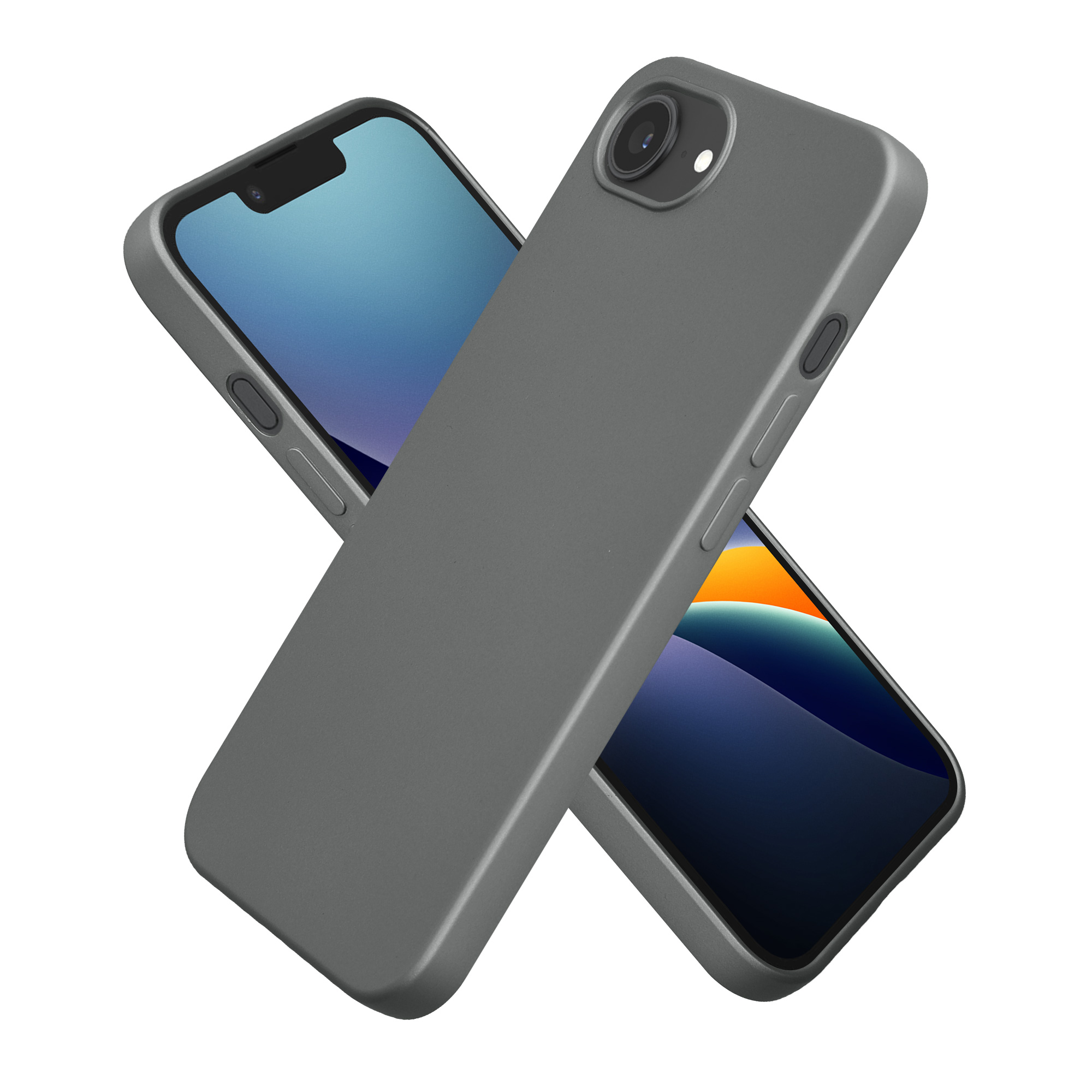 Pouzdro pro Apple iPhone 17e / iPhone 16e kwmobile metalické TPU - metalická šedá
