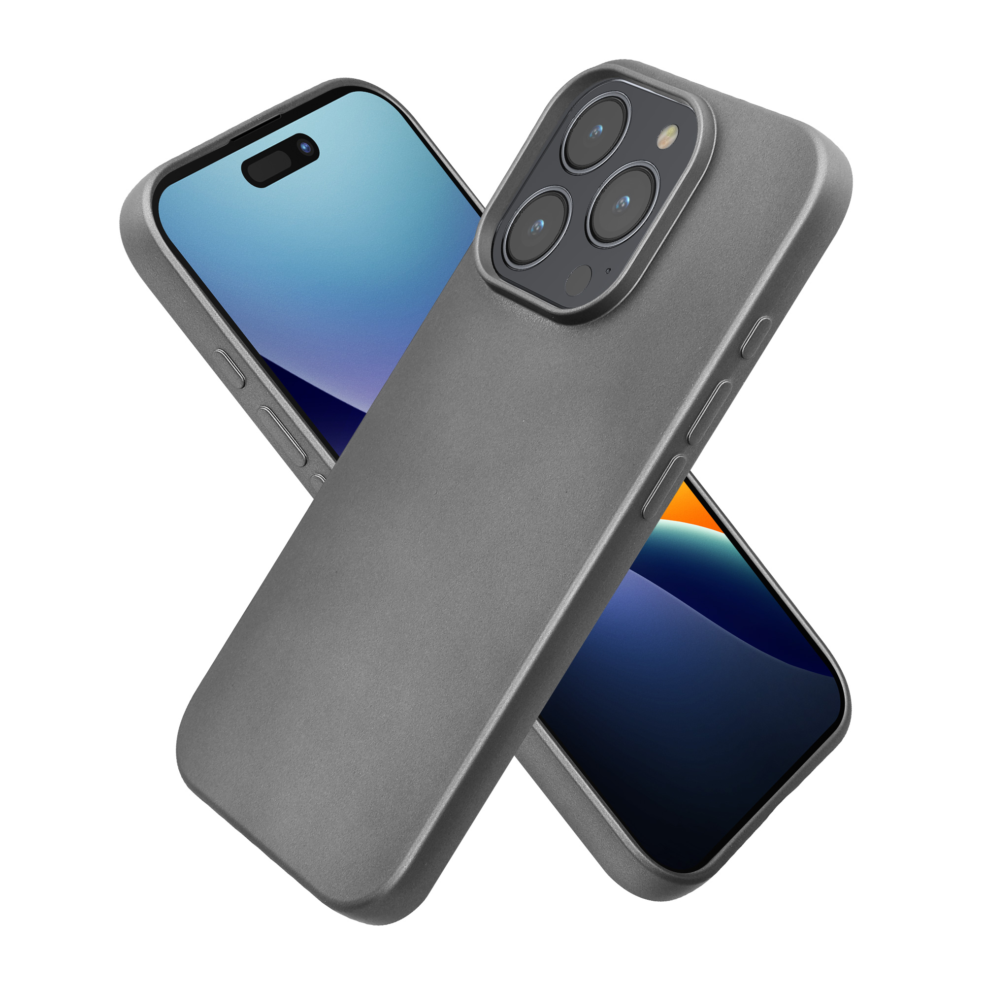 Pouzdro pro Apple iPhone 16 Pro kwmobile tenké metalické silikonové - metalická šedá