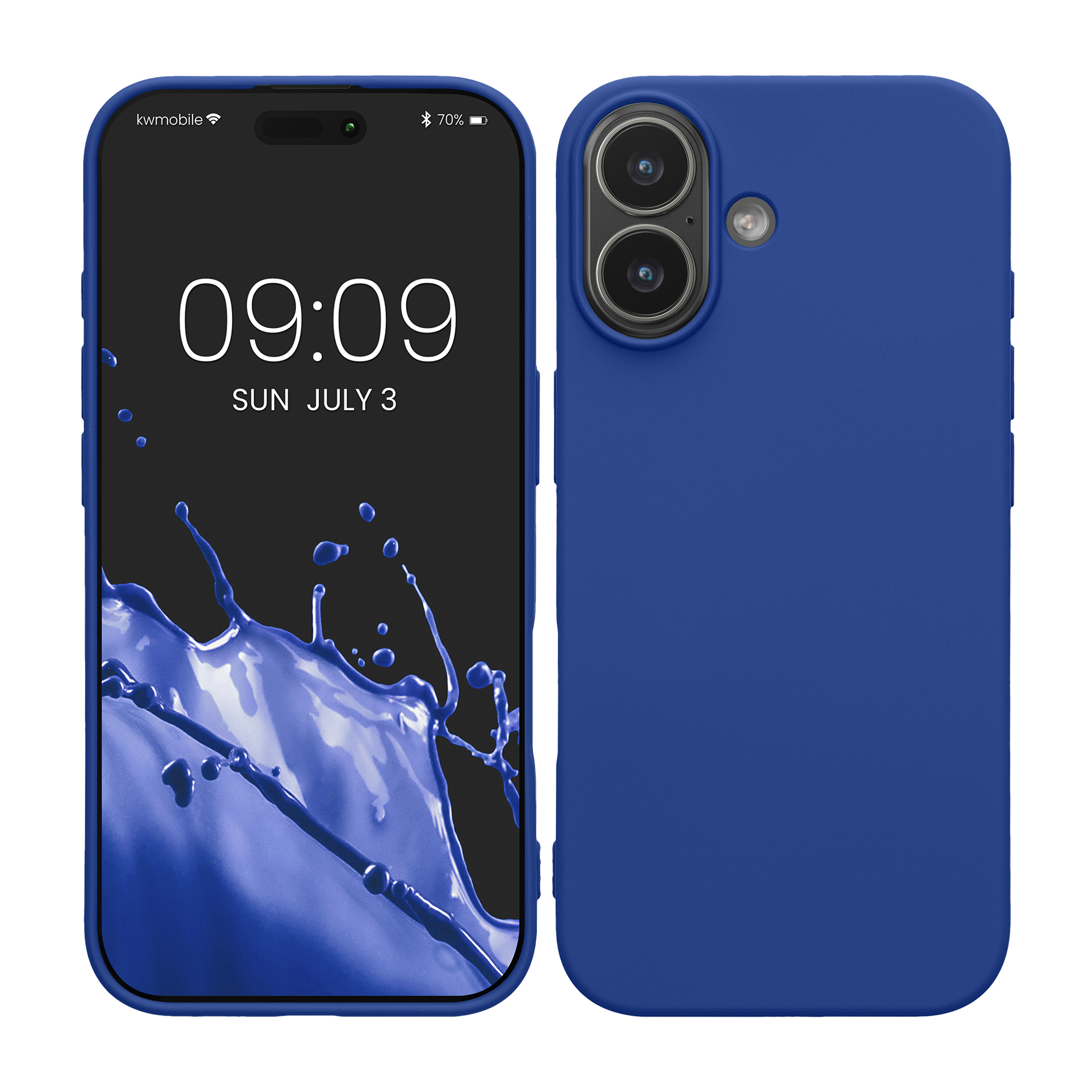 Pouzdro pro Apple iPhone 17 kwmobile tenké ochranné silikonové - baltská modrá