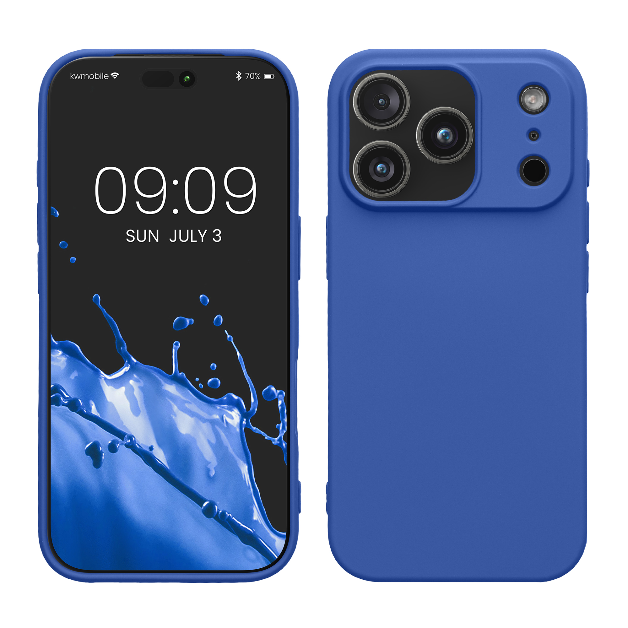 Pouzdro pro Apple iPhone 18 Pro / iPhone 17 Pro kwmobile tenké ochranné silikonové - baltská modrá