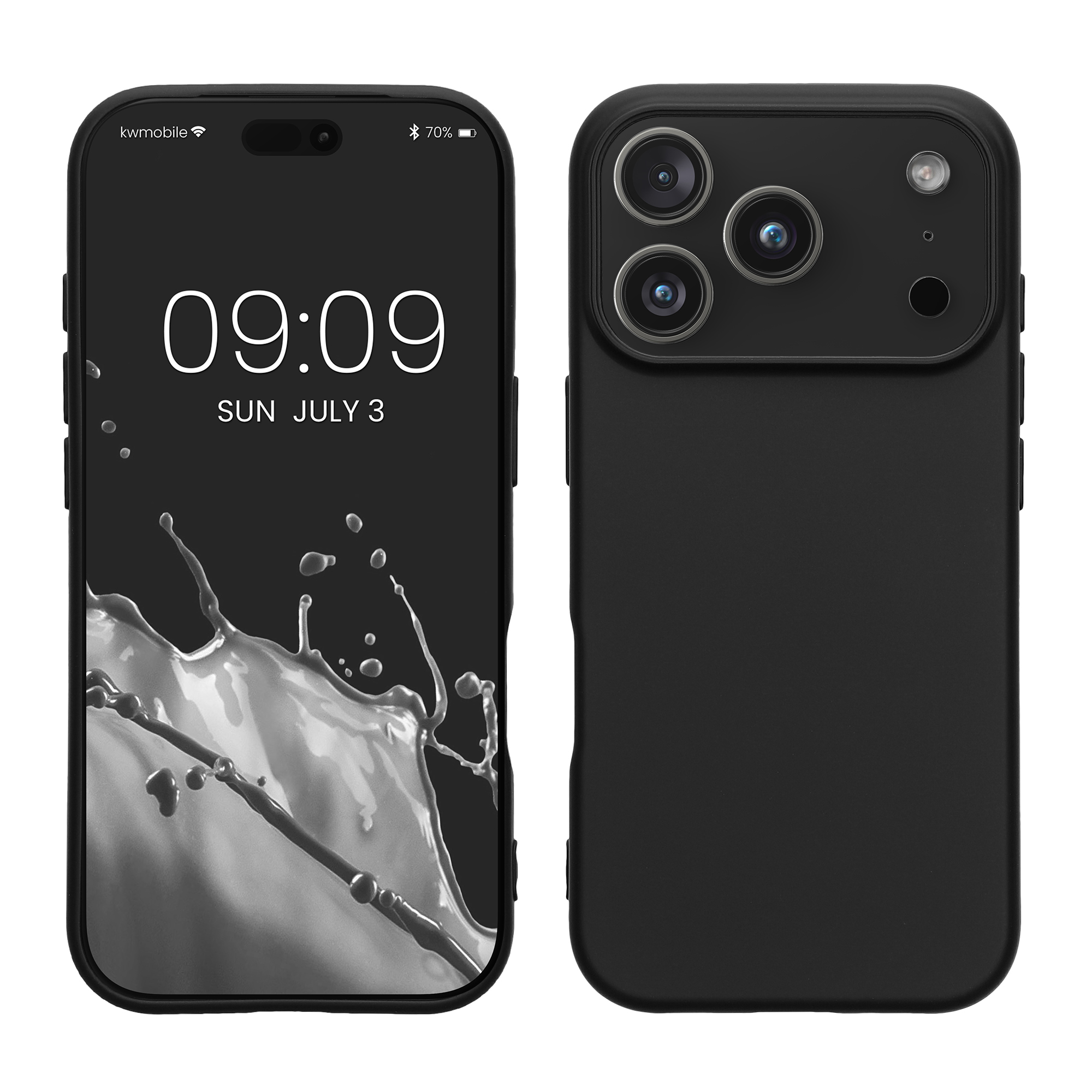Pouzdro pro Apple iPhone 18 Pro Max / iPhone 17 Pro Max kwmobile tenké ochranné silikonové - matná černá