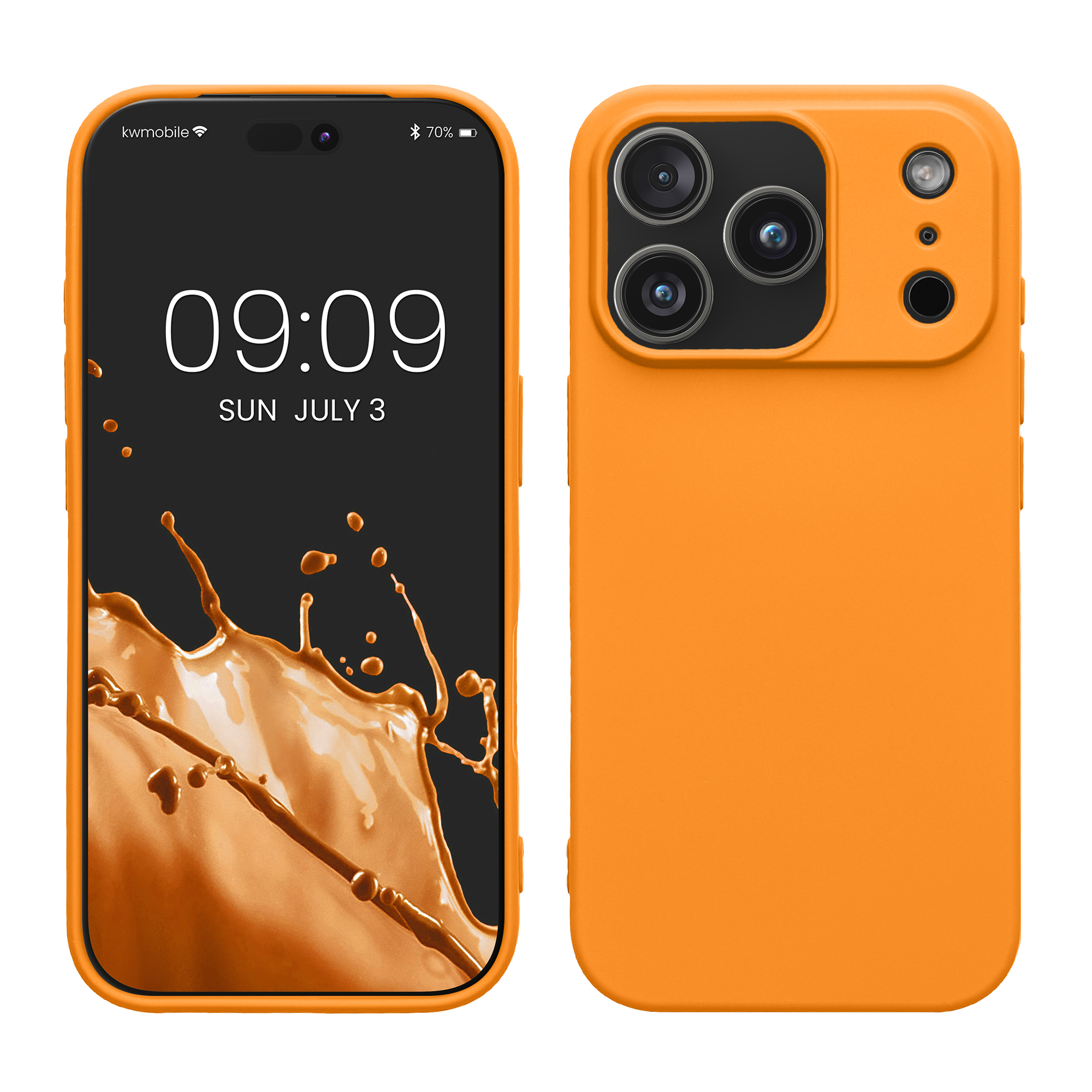 Pouzdro pro Apple iPhone 18 Pro Max / iPhone 17 Pro Max kwmobile tenké ochranné silikonové - ovocná oranžová