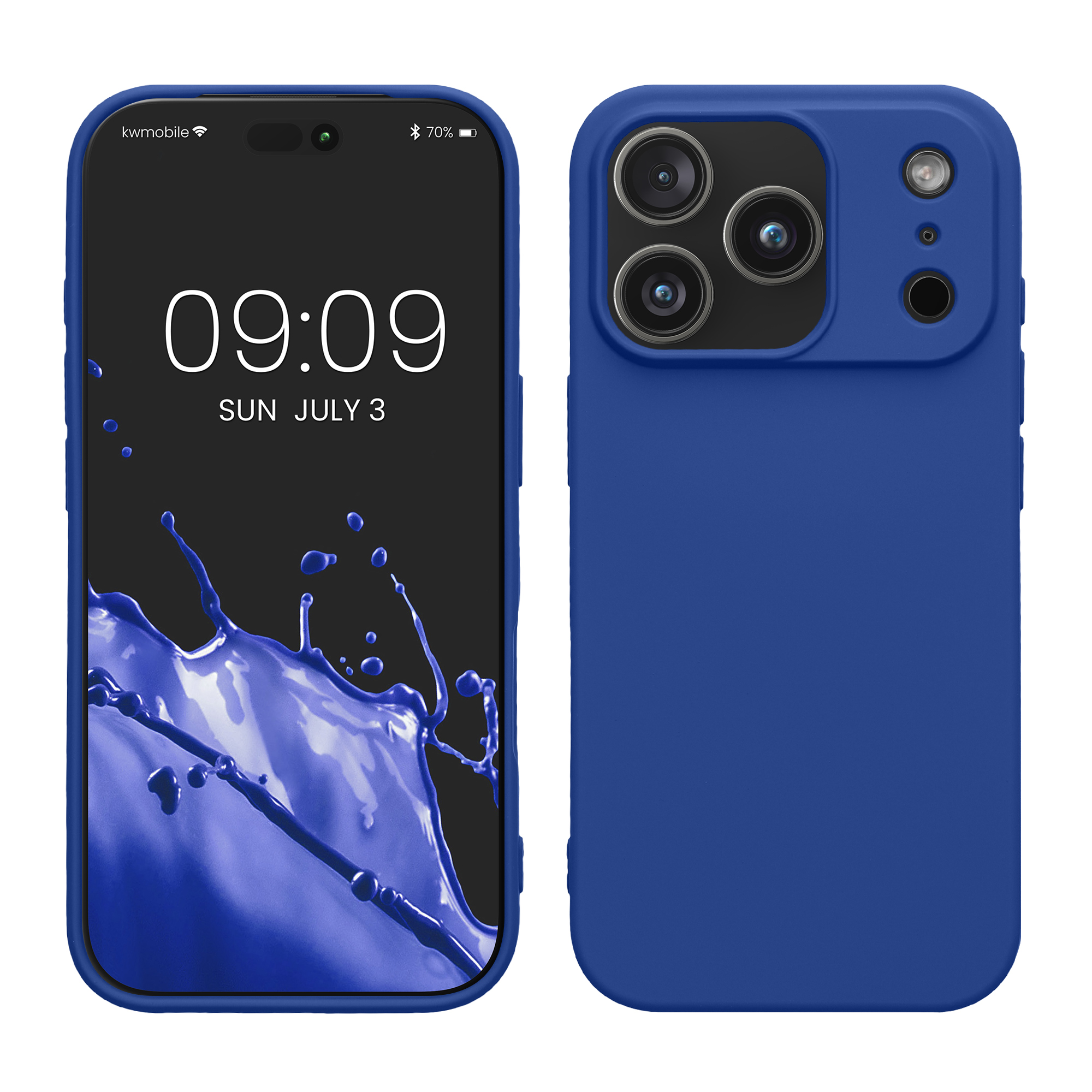 Pouzdro pro Apple iPhone 18 Pro Max / iPhone 17 Pro Max kwmobile tenké ochranné silikonové - baltská modrá