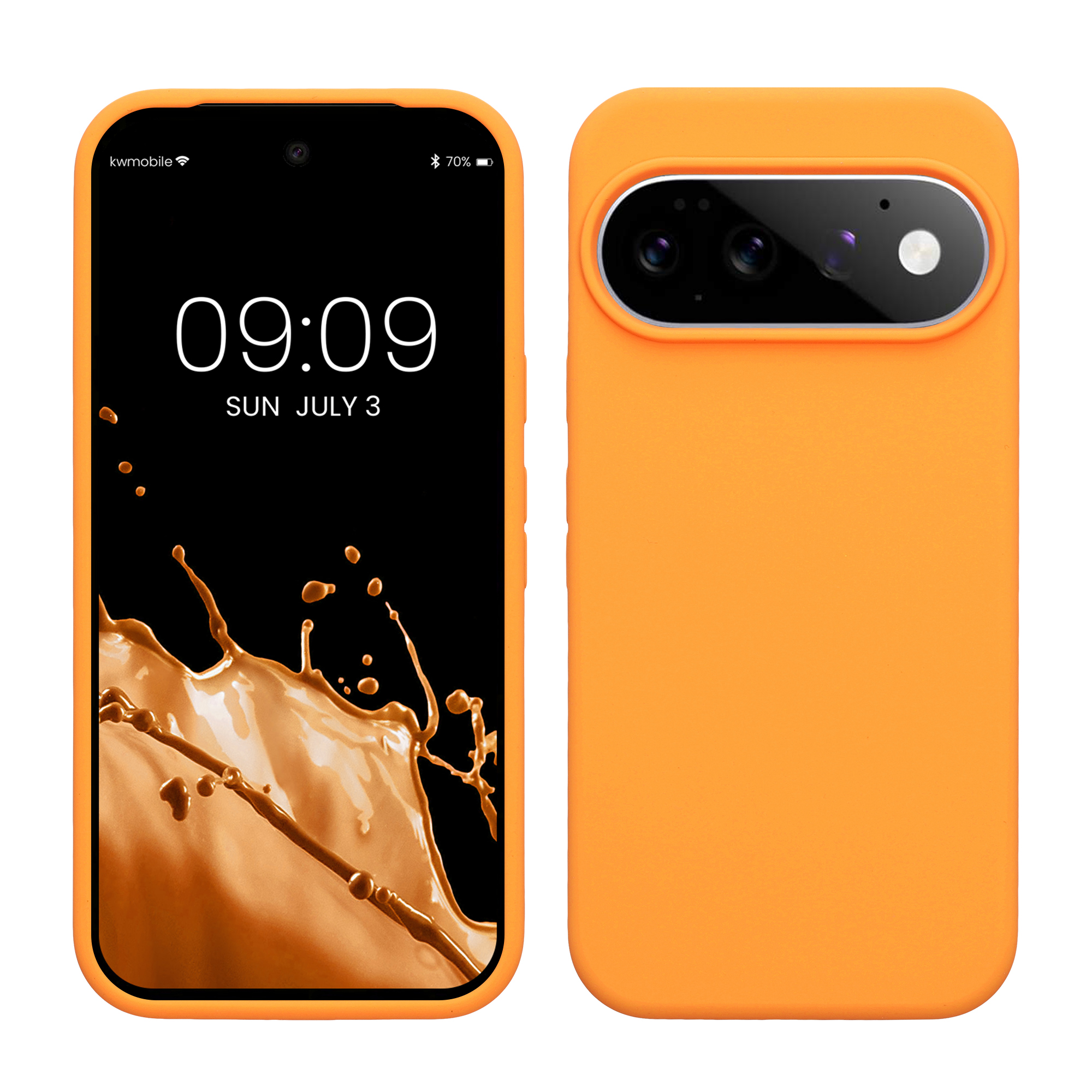 Pouzdro pro Google Pixel 11 / Pixel 11 Pro kwmobile silikonové - ovocná oranžová