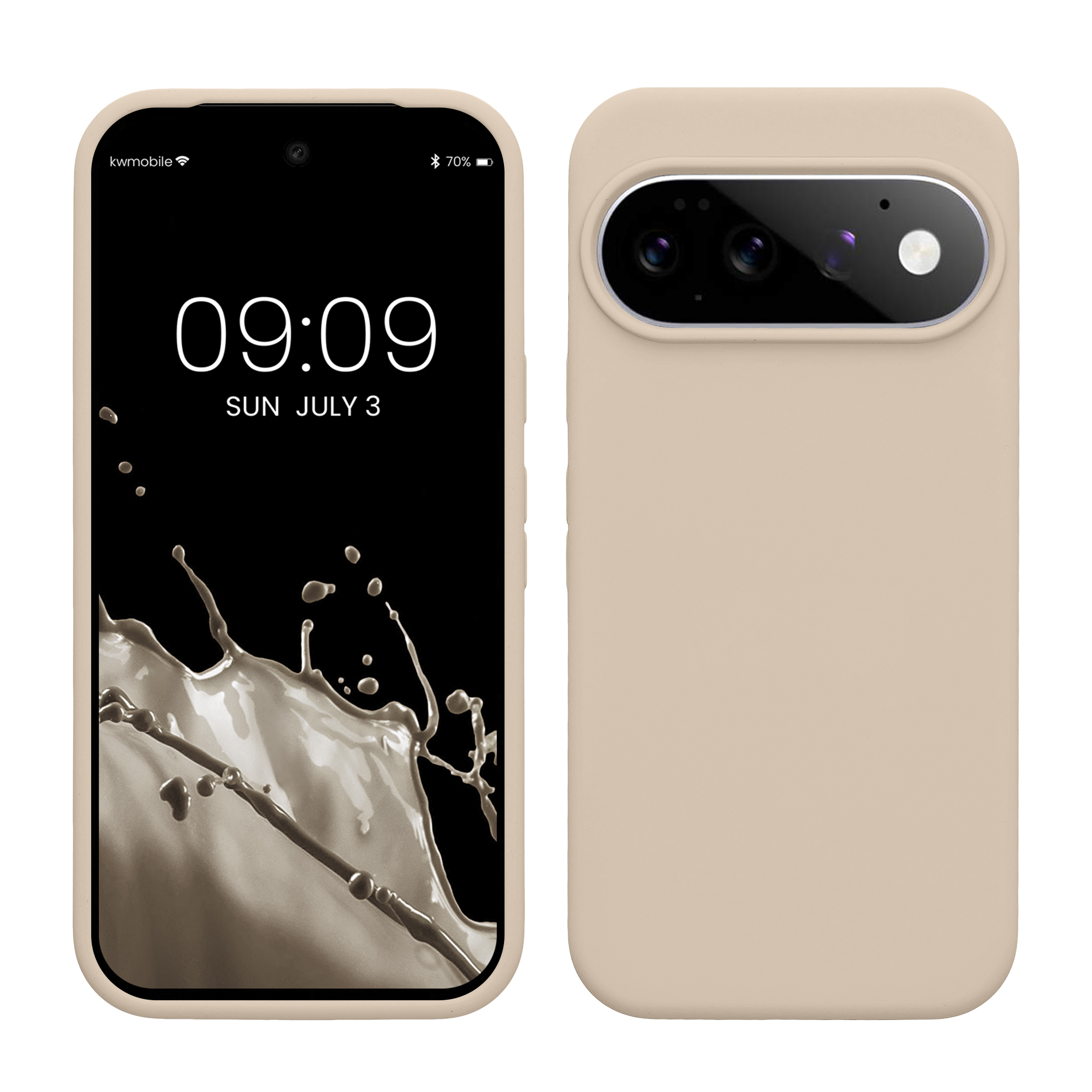 Pouzdro pro Google Pixel 11 / Pixel 11 Pro kwmobile silikonové - matná krémová