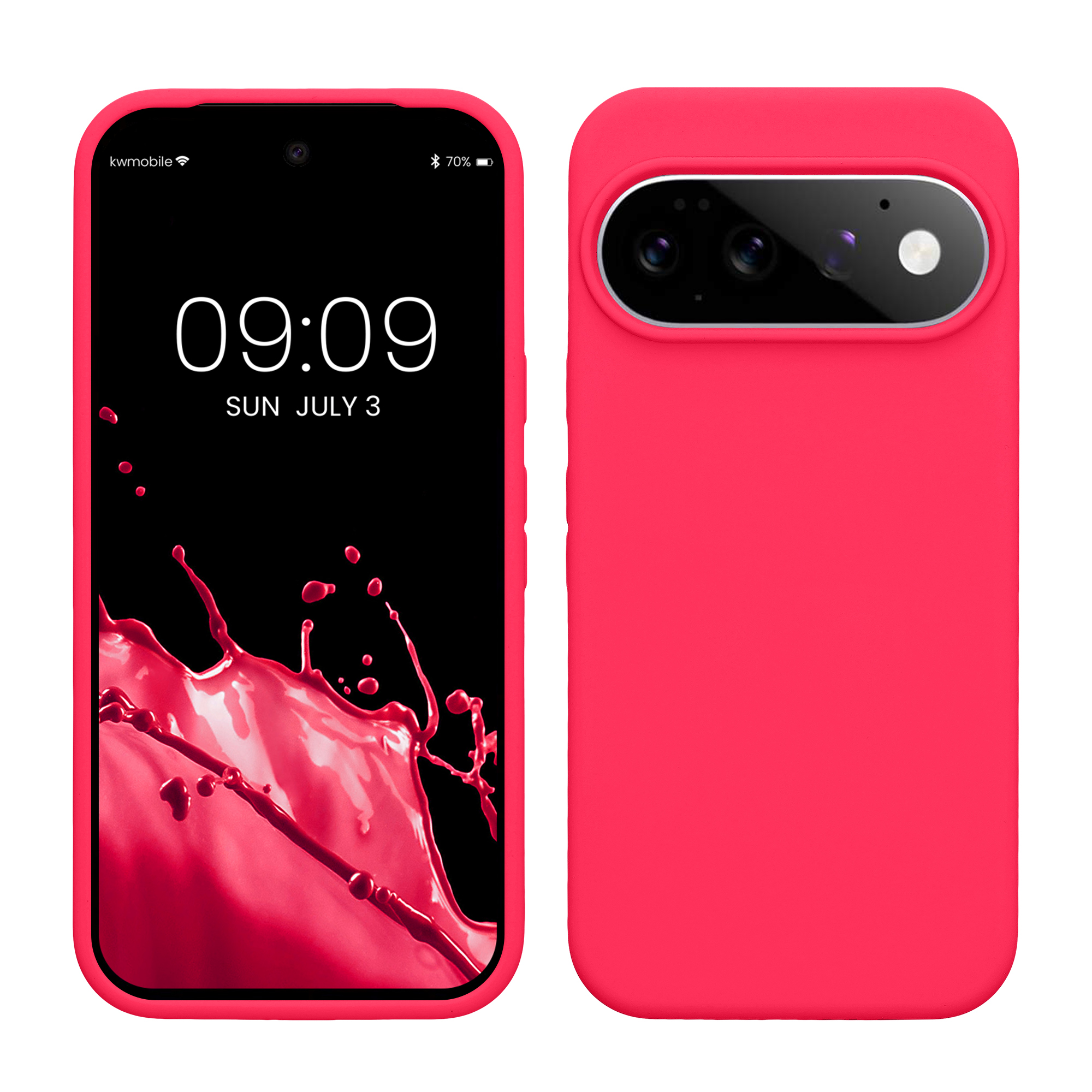 Pouzdro pro Google Pixel 11 / Pixel 11 Pro kwmobile silikonové - neonově růžová