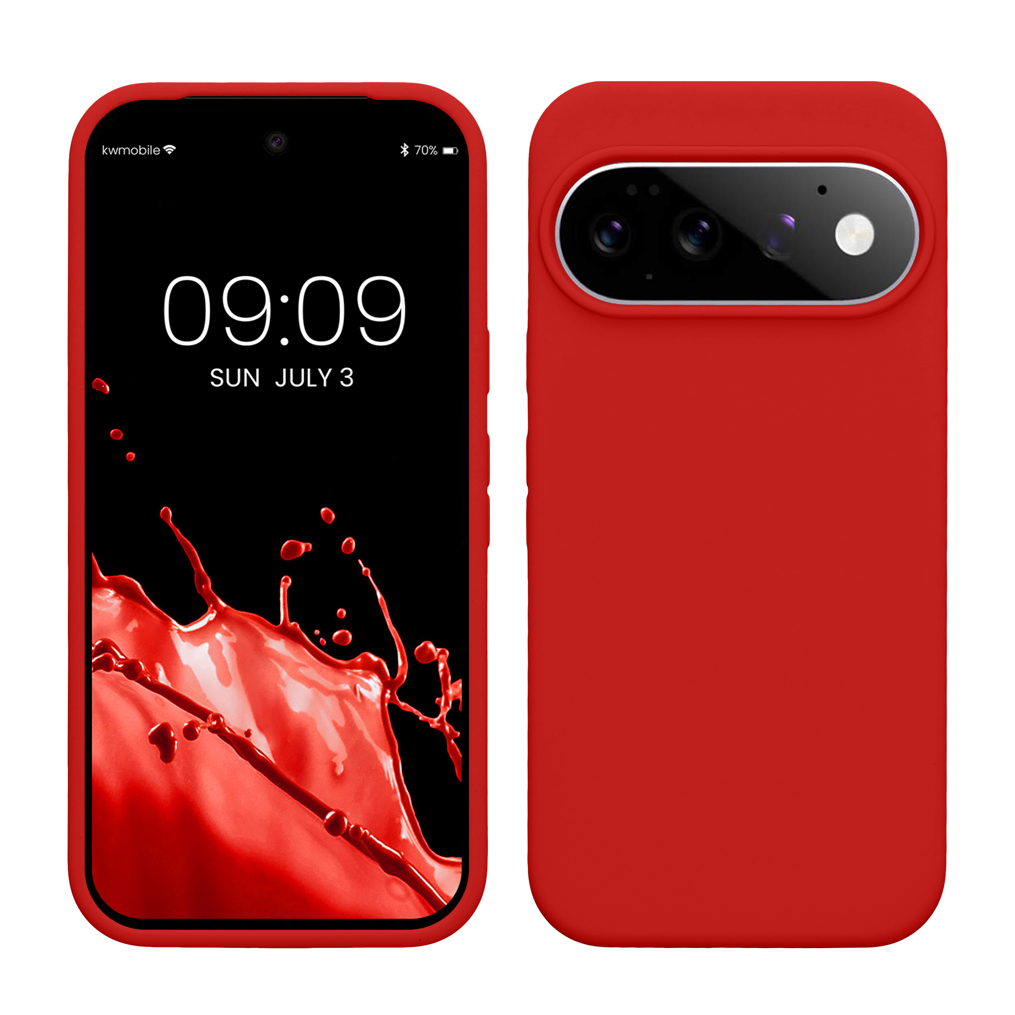 Pouzdro pro Google Pixel 11 / Pixel 11 Pro kwmobile silikonové - klasická červená