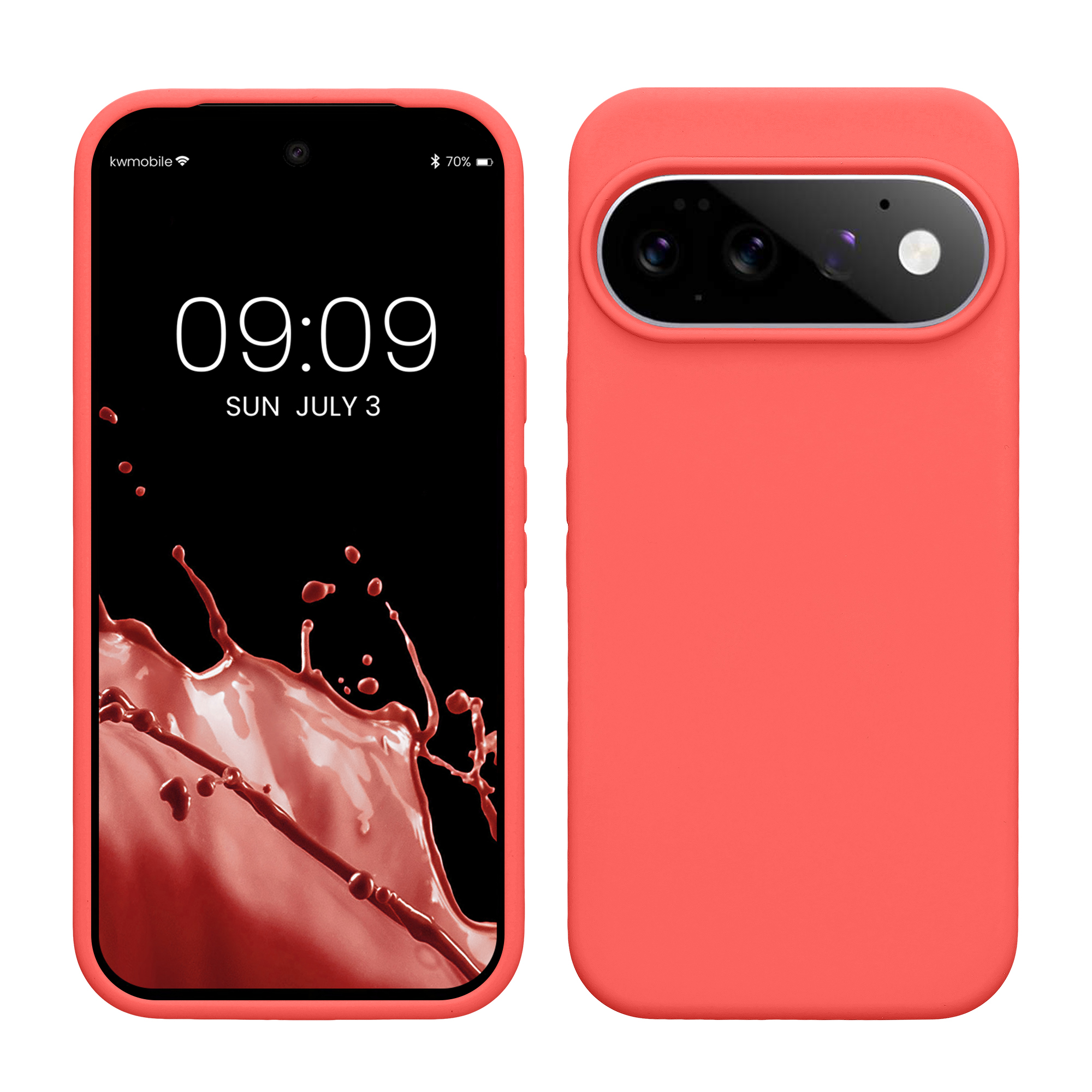 Pouzdro pro Google Pixel 11 / Pixel 11 Pro kwmobile silikonové - neonově korálová