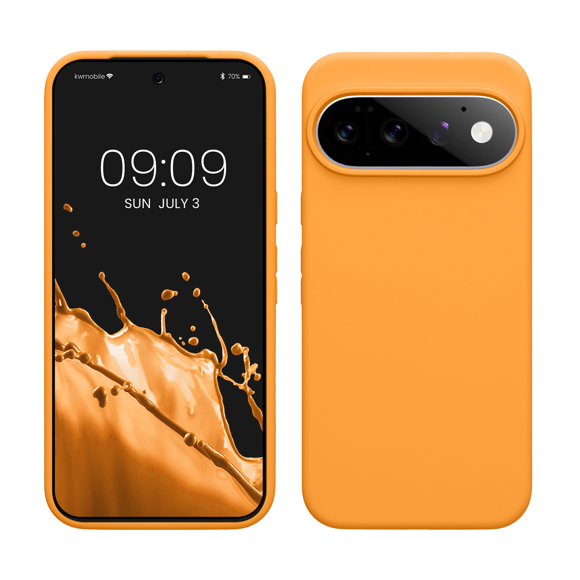 Pouzdro pro Google Pixel 11 Pro XL kwmobile silikonové - ovocná oranžová