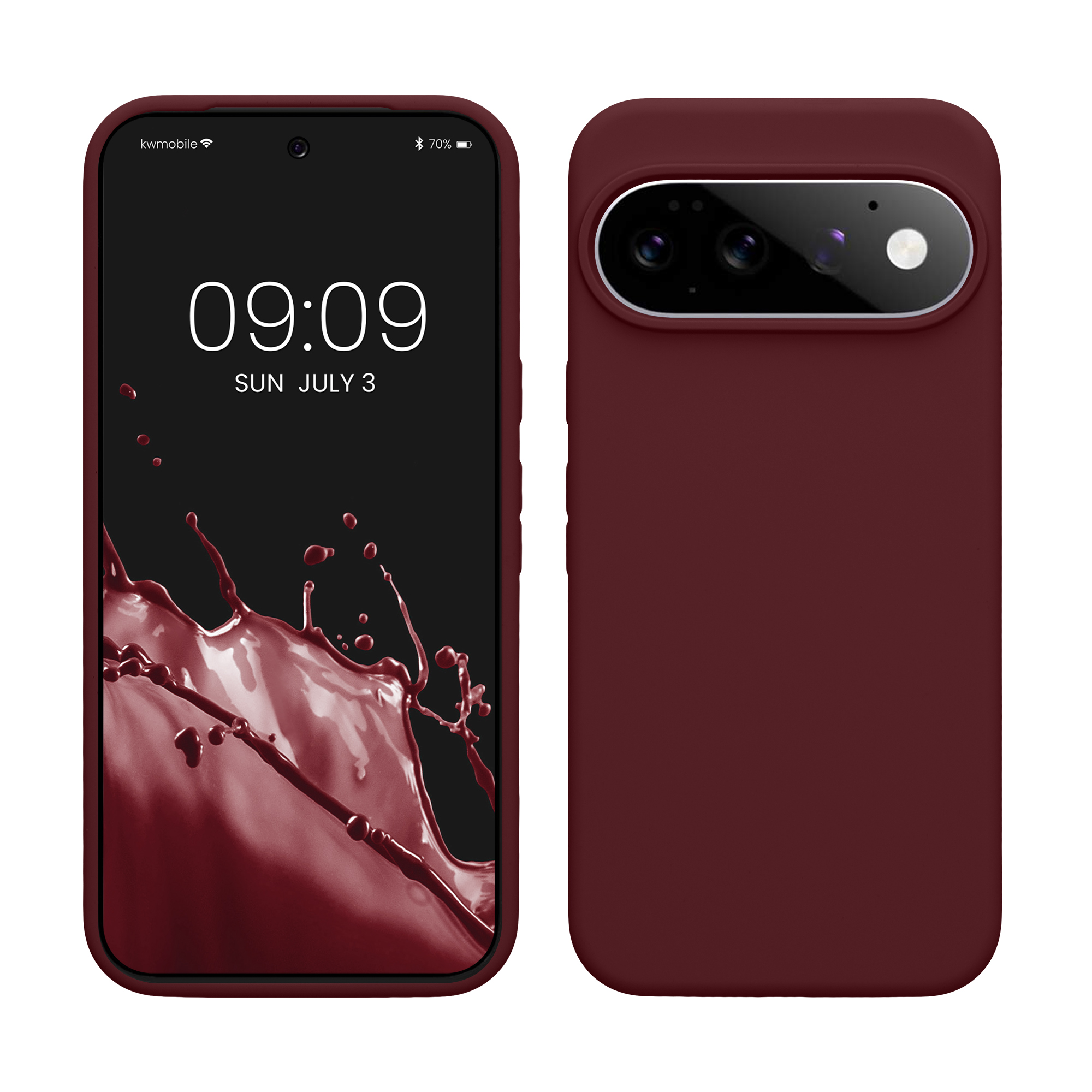 Pouzdro pro Google Pixel 11 Pro XL kwmobile silikonové - vínově fialová