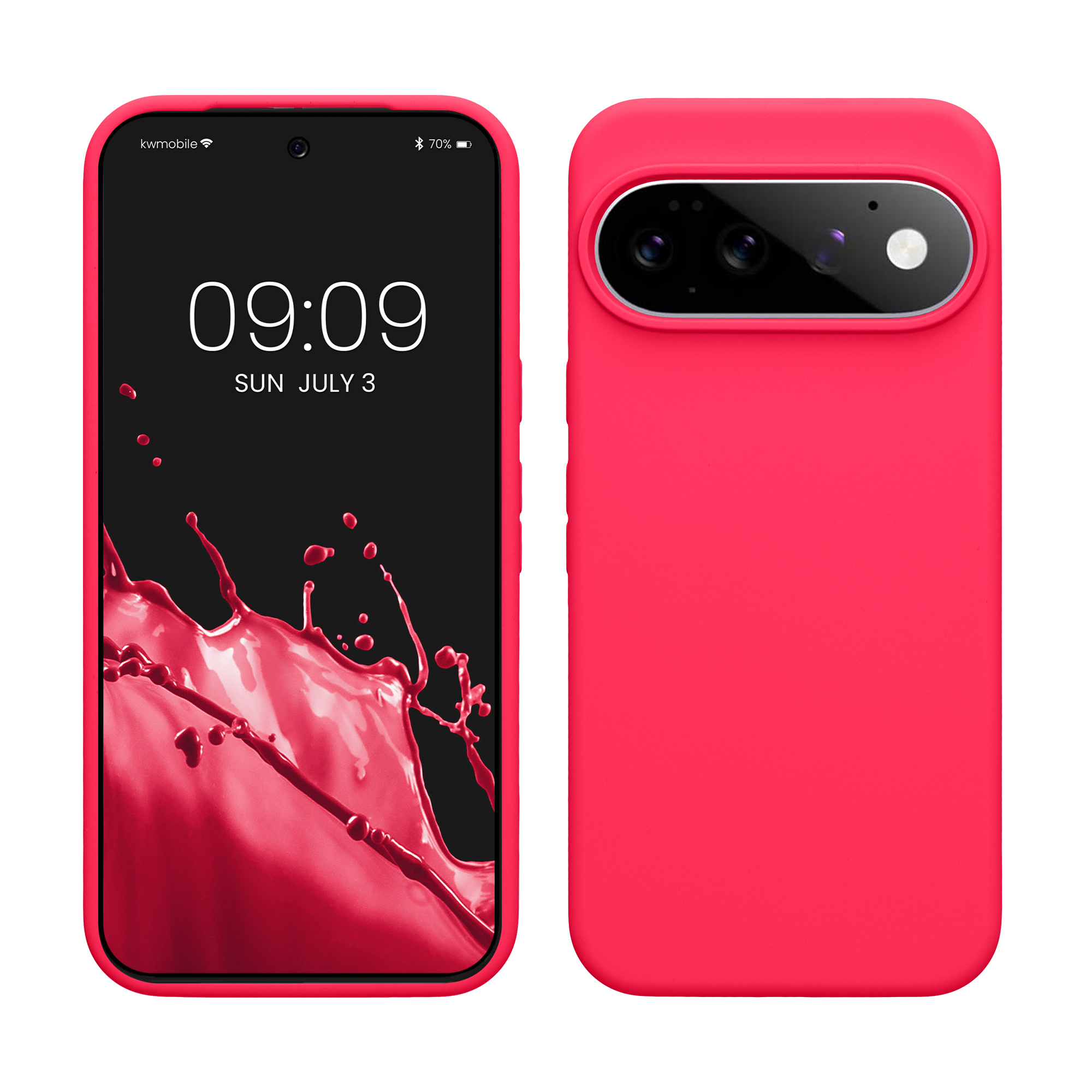 Pouzdro pro Google Pixel 11 Pro XL kwmobile silikonové - neonově růžová