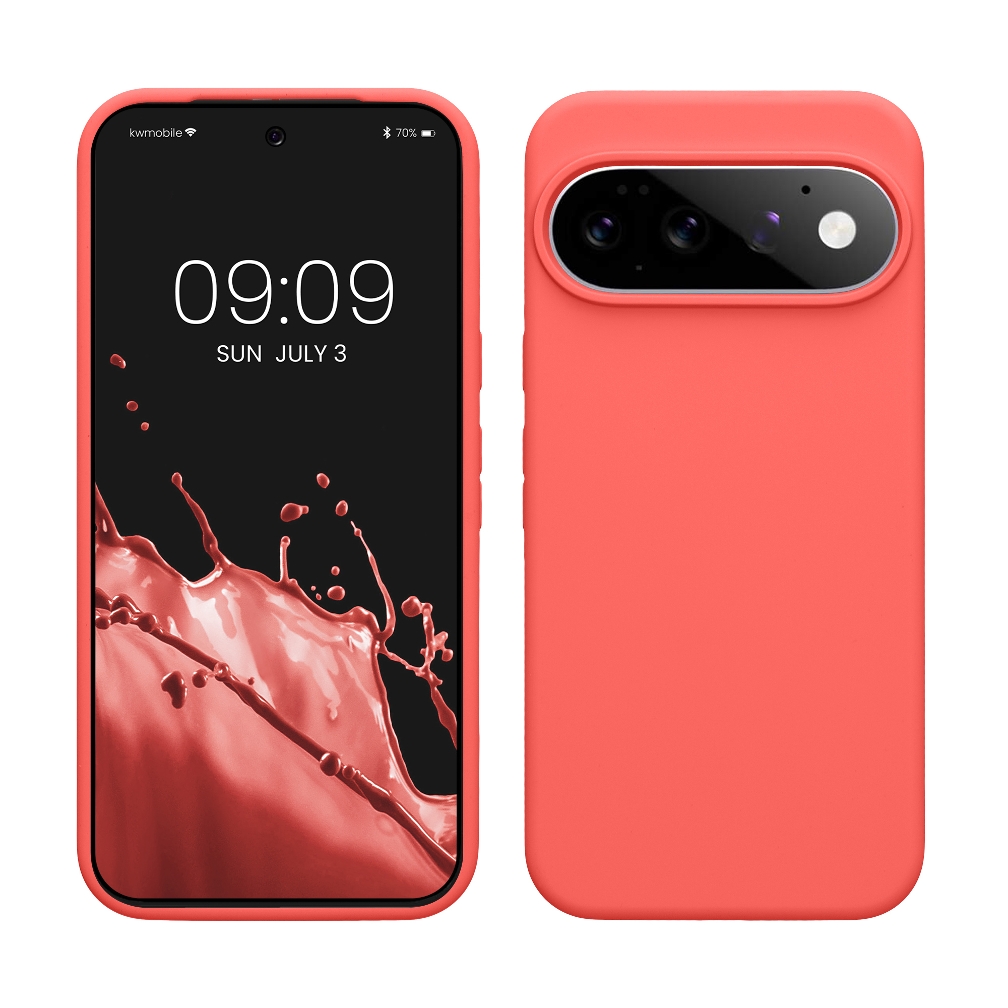 Pouzdro pro Google Pixel 11 Pro XL kwmobile silikonové - neonově korálová
