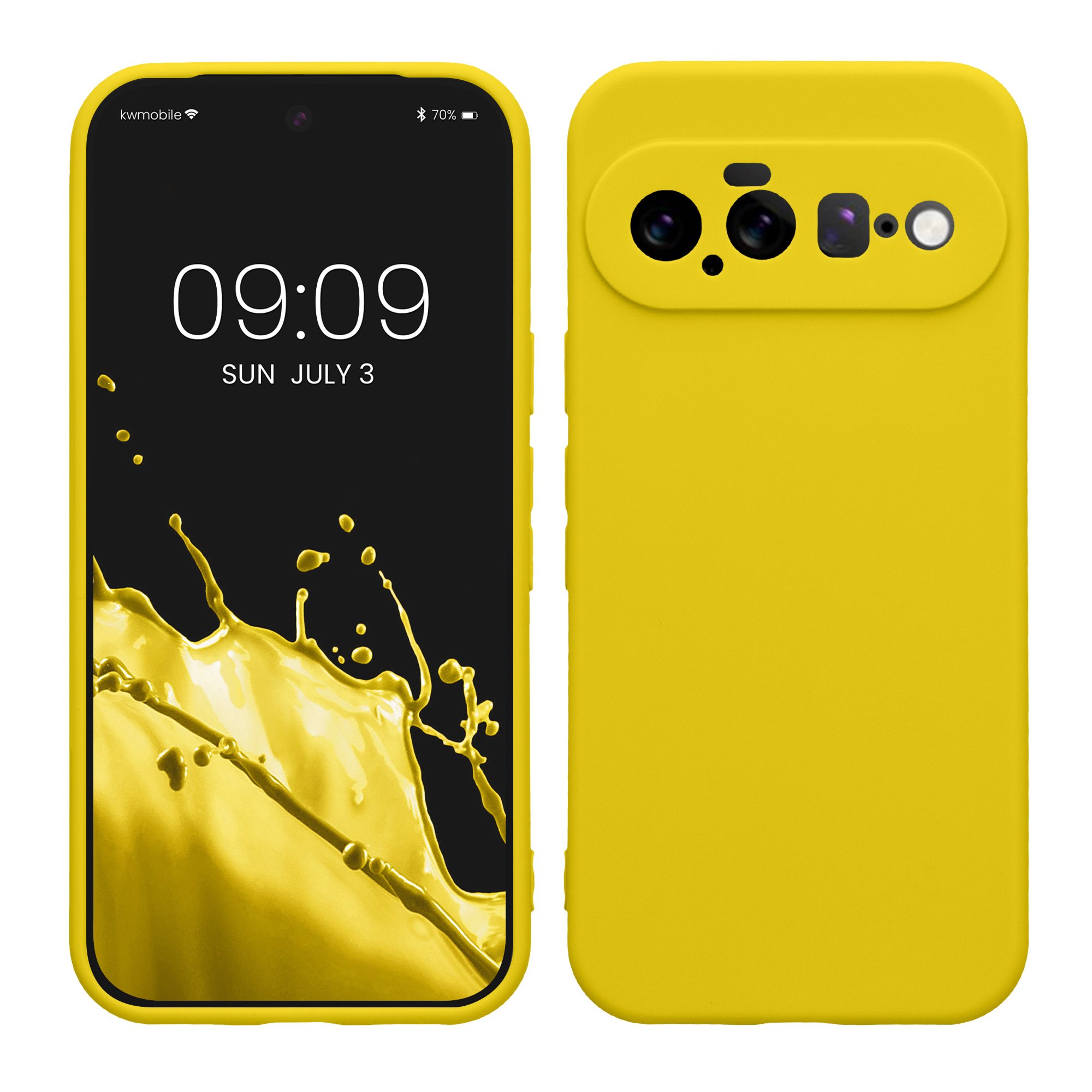 Pouzdro pro Google Pixel 11 kwmobile tenké TPU - zářivě žlutá