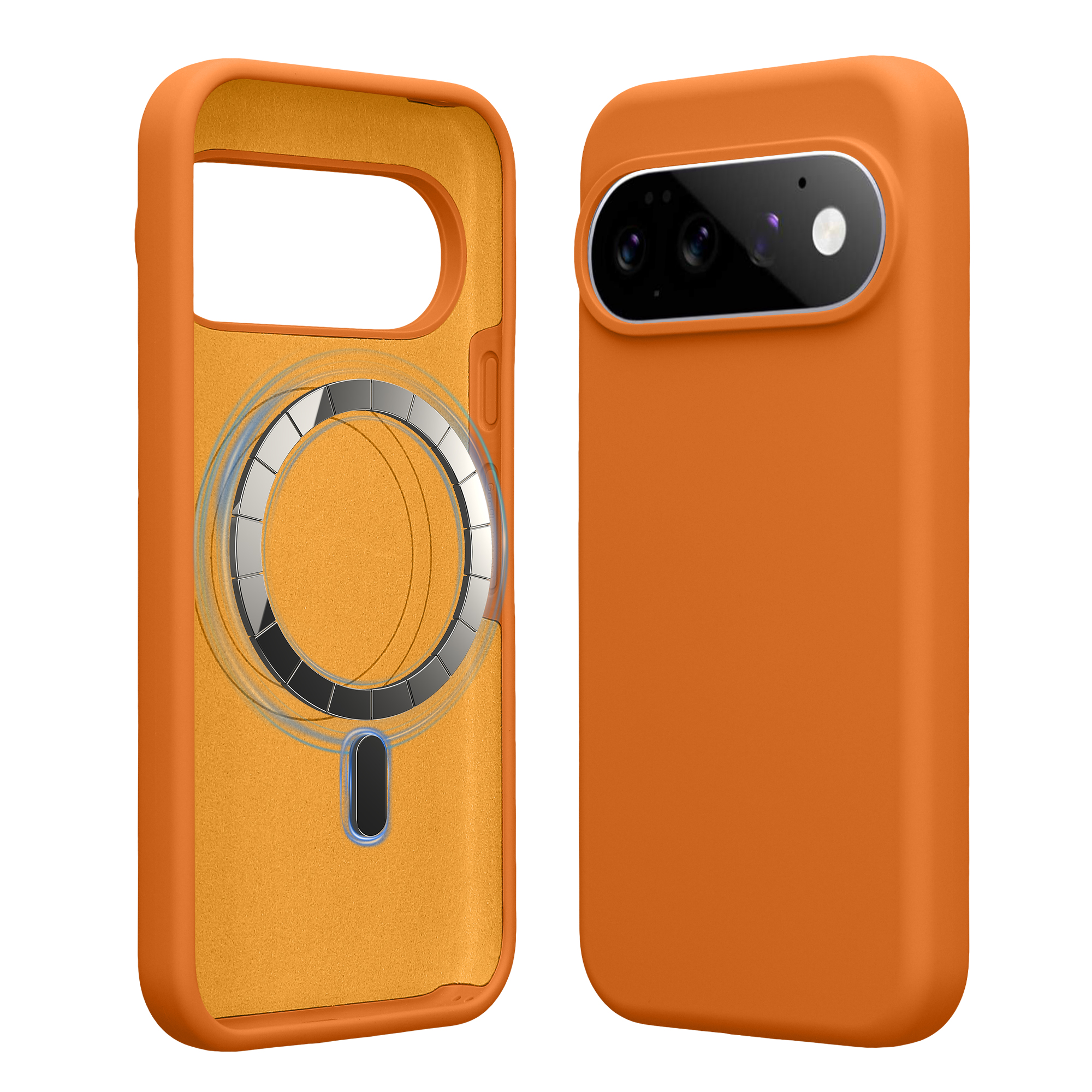 TPU silikonové pouzdro pro Google Pixel 11 / Pixel 11 Pro kwmobile MagSafe - ovocná oranžová