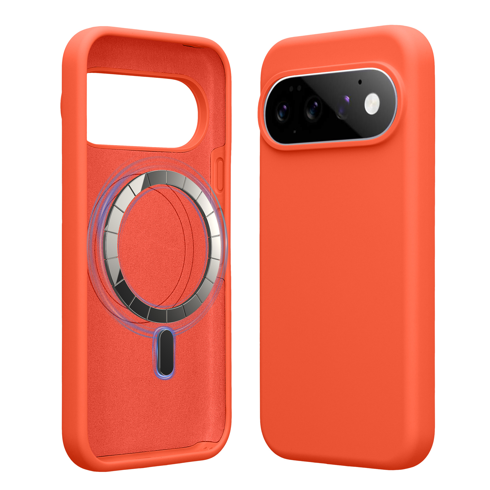 TPU silikonové pouzdro pro Google Pixel 11 / Pixel 11 Pro kwmobile MagSafe - neonově korálová