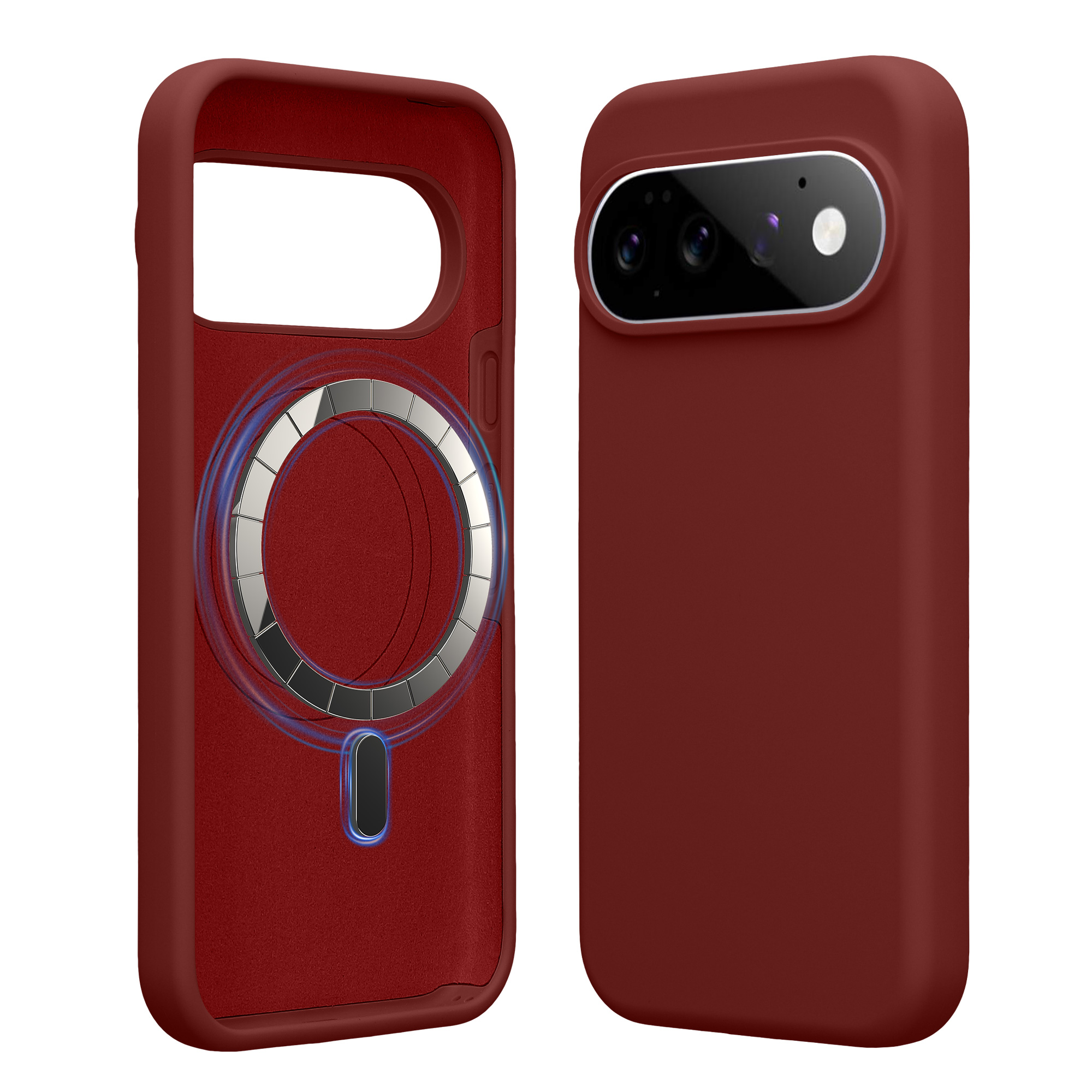 TPU silikonové pouzdro pro Google Pixel 11 / Pixel 11 Pro kwmobile MagSafe - hnědočervená