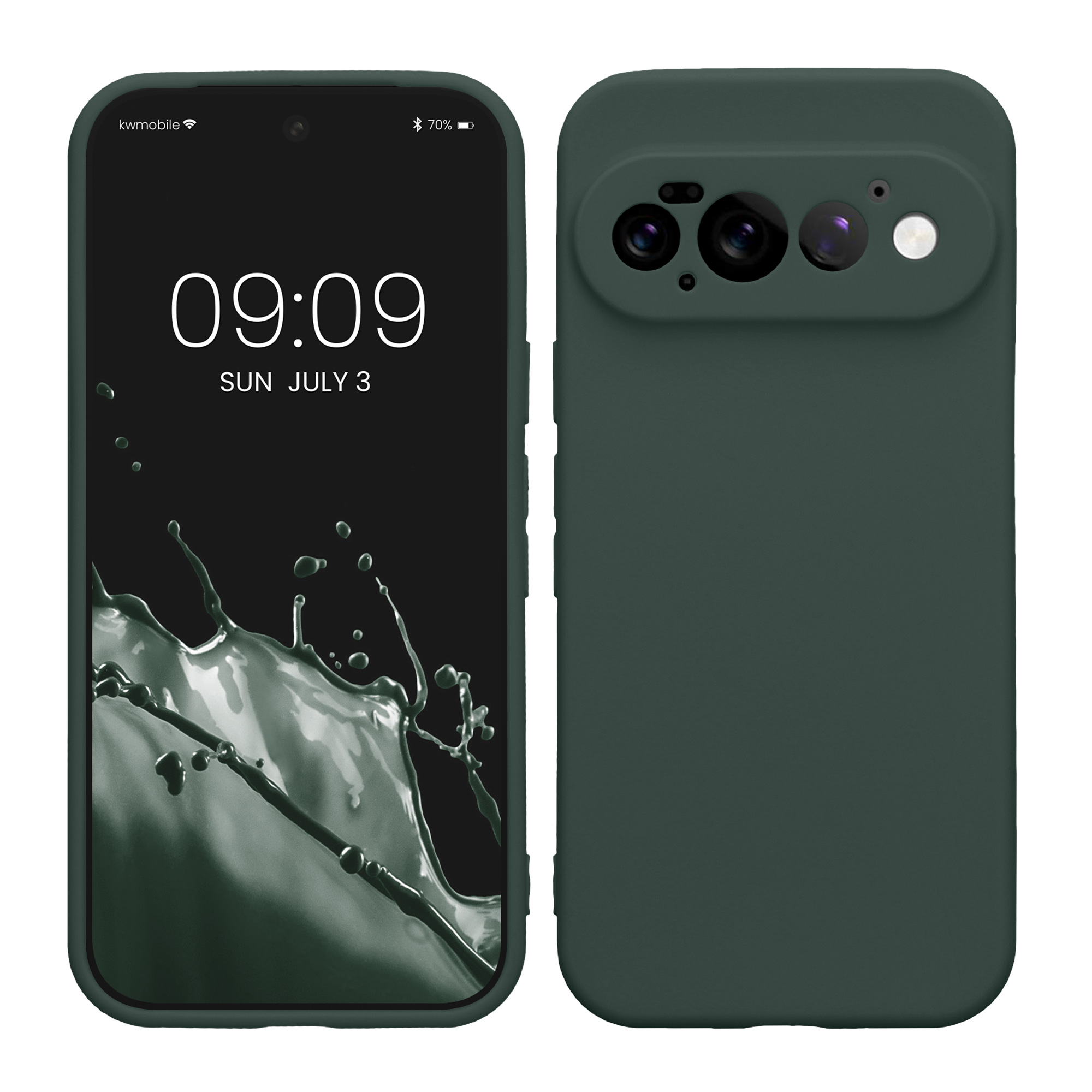 Pouzdro pro Google Pixel 11 Pro kwmobile tenké TPU - mechově zelená