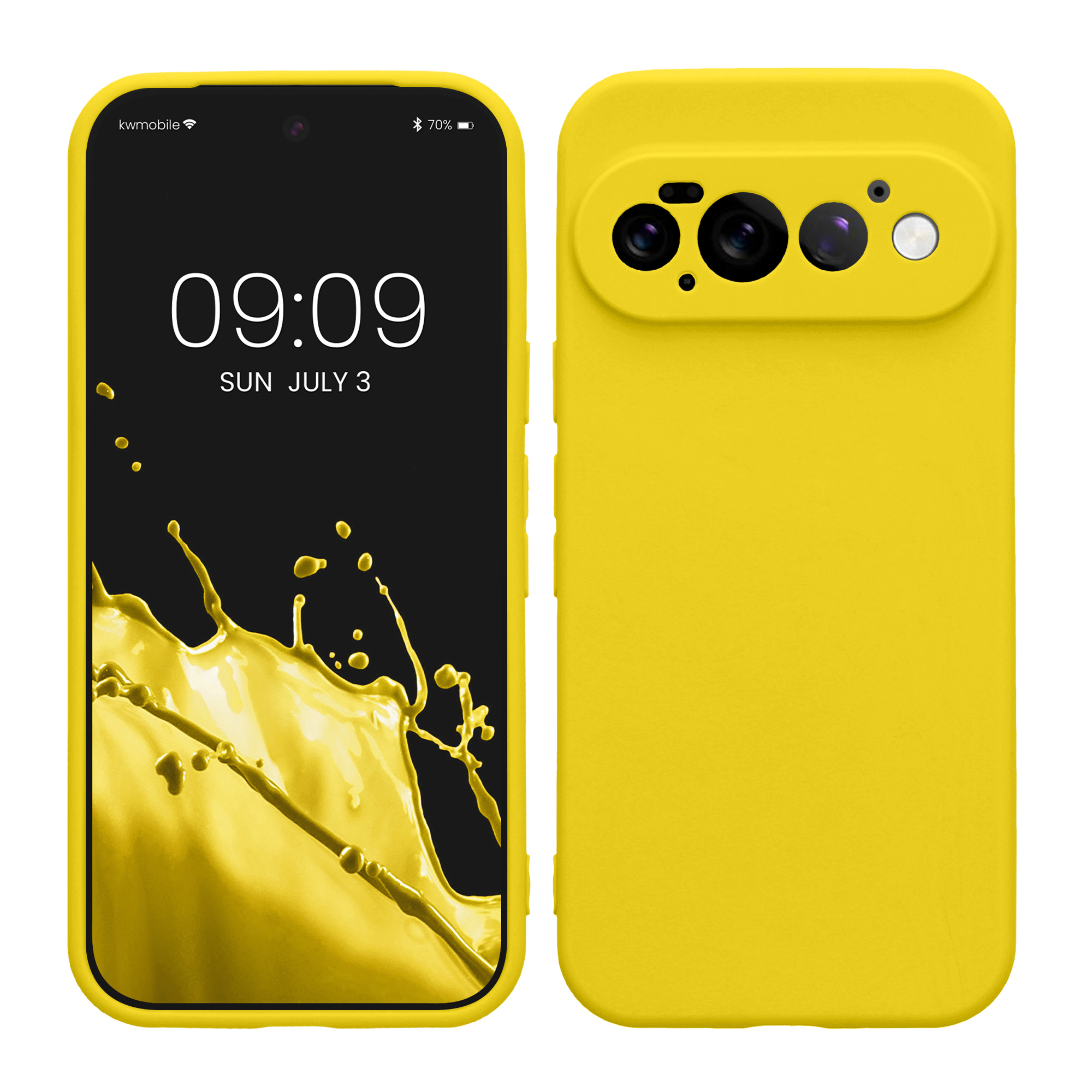 Pouzdro pro Google Pixel 11 Pro kwmobile tenké TPU - zářivě žlutá