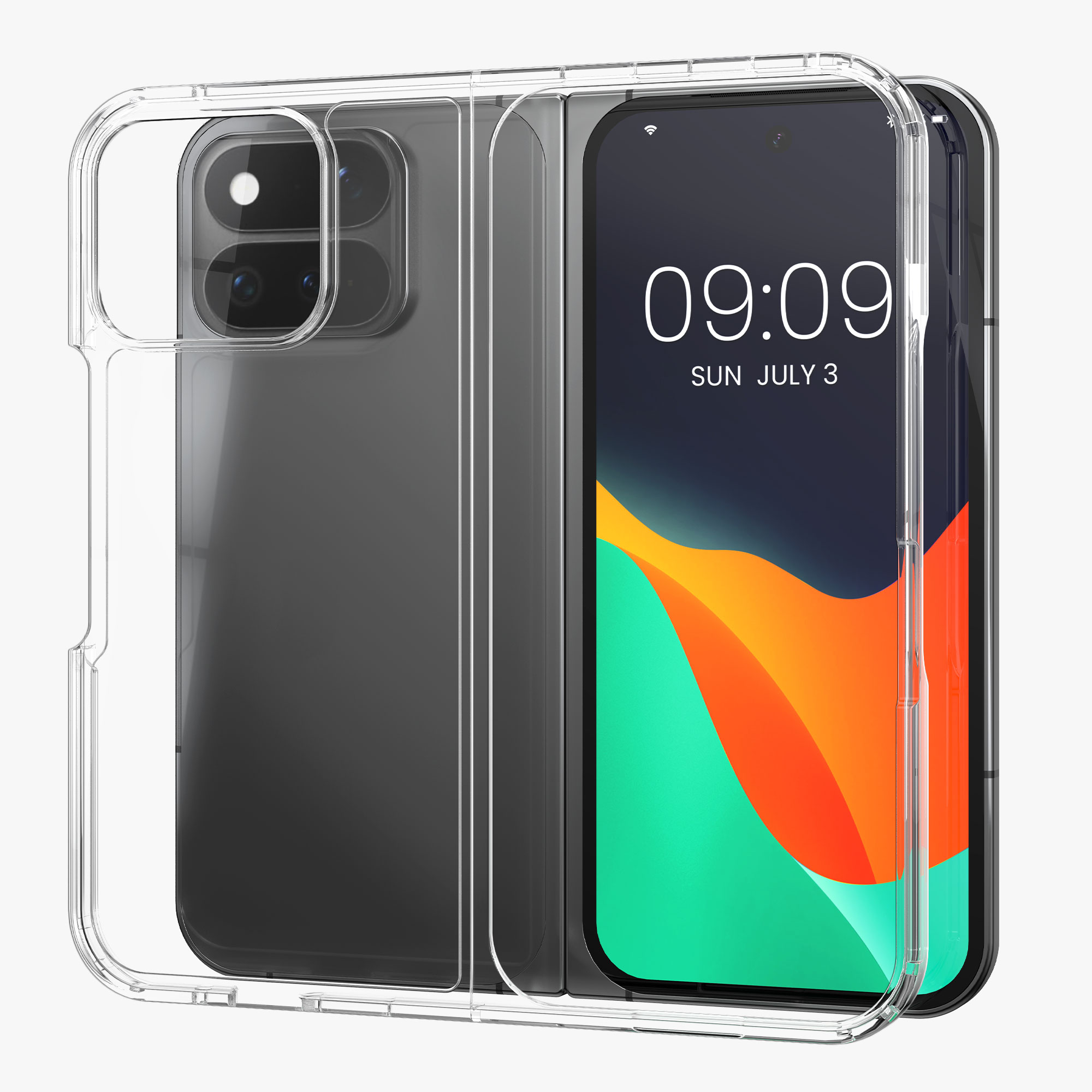 Pouzdro na PC pro Google Pixel 11 Pro Fold kwmobile - transparentní