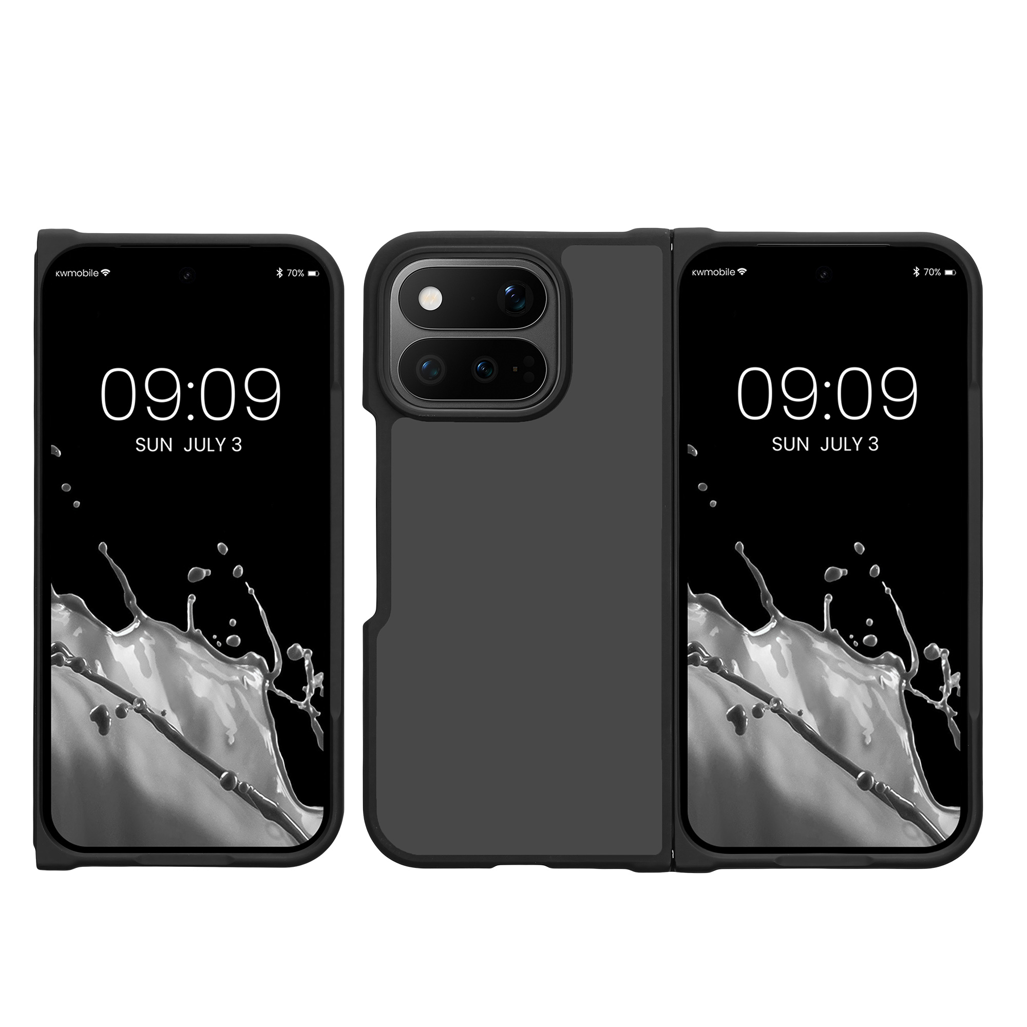 Pouzdro pro Google Pixel 11 Pro Fold kwmobile TPU - černá / matný transparentní
