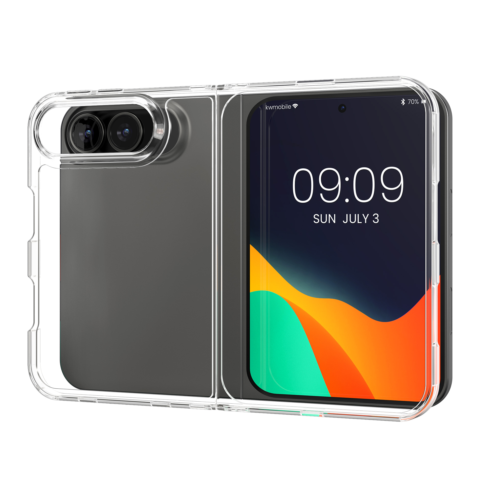 Kryt na mobil Apple iPhone Duo - kwmobile, čirý