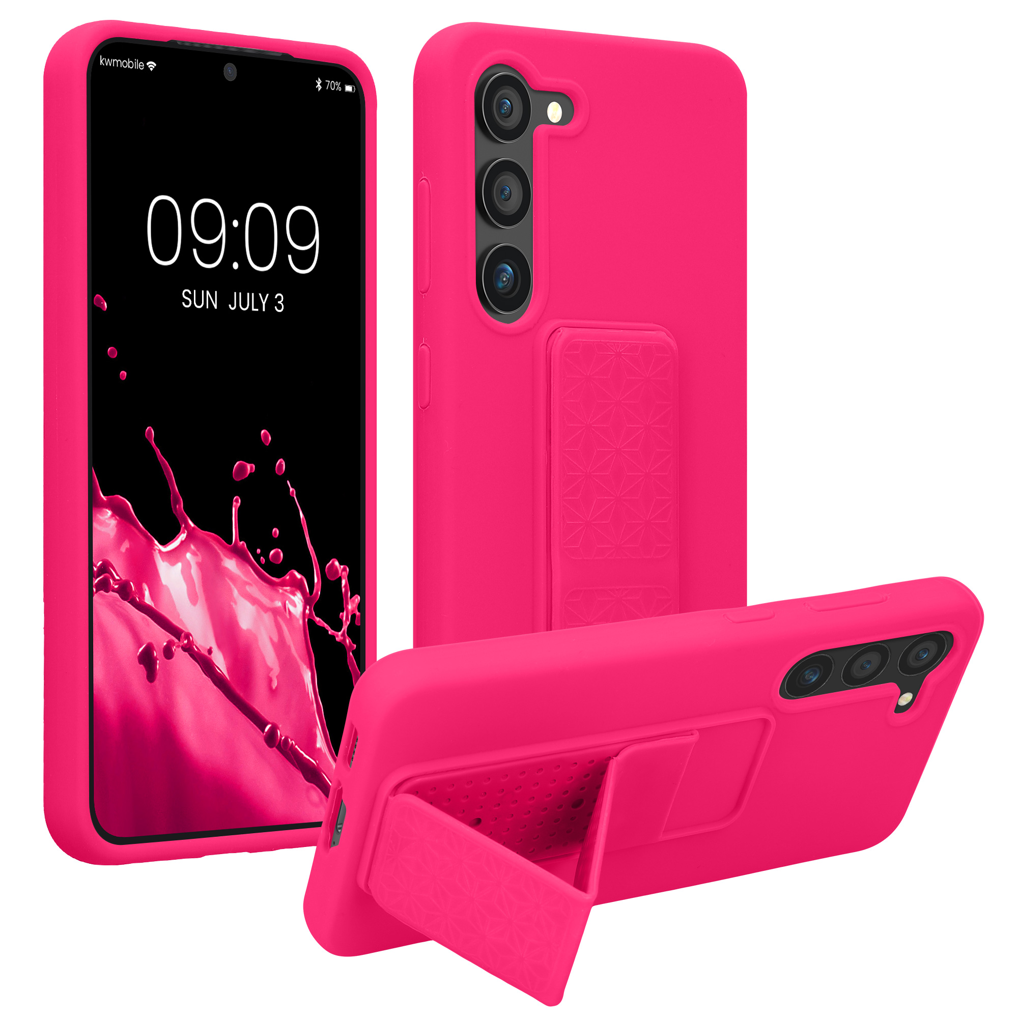 Kryt na mobil Galaxy S23 kwmobile poutko neonově růžová