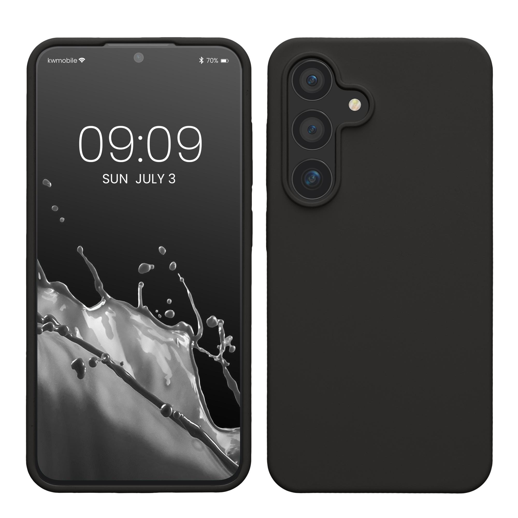 Silikonový kryt na mobil Galaxy S24 kwmobile tmavě šedá