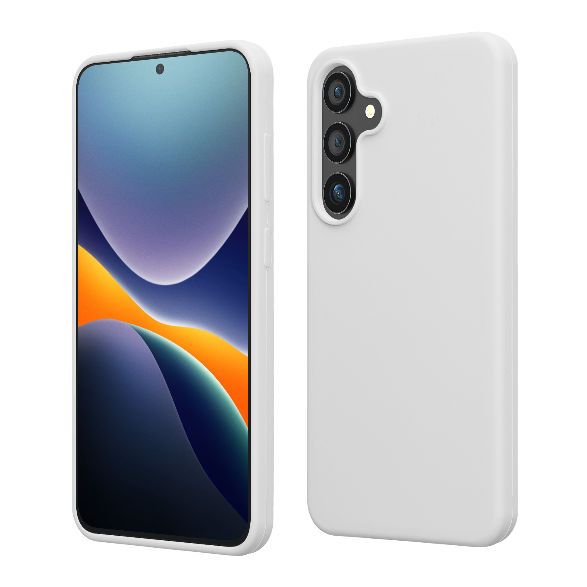 Silikonový kryt na mobil Galaxy S24 kwmobile matně bílá