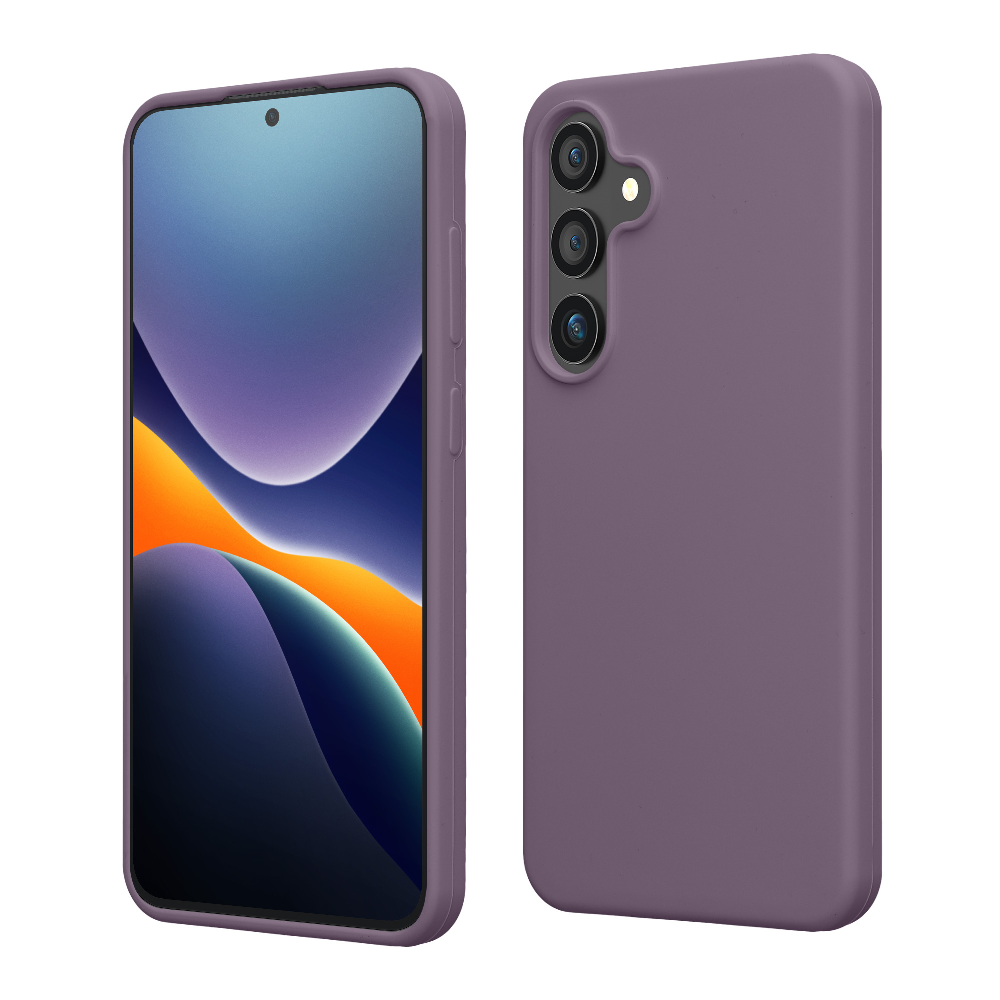 Silikonový kryt na mobil Galaxy S24 kwmobile Pale Iris