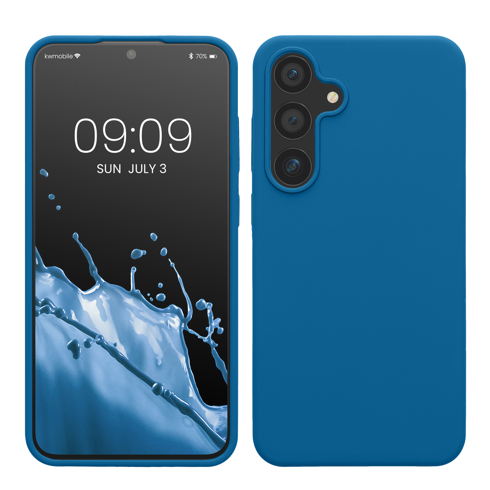 Kryt na mobil Samsung Galaxy S24 Plus kwmobile modrá Blue Reef