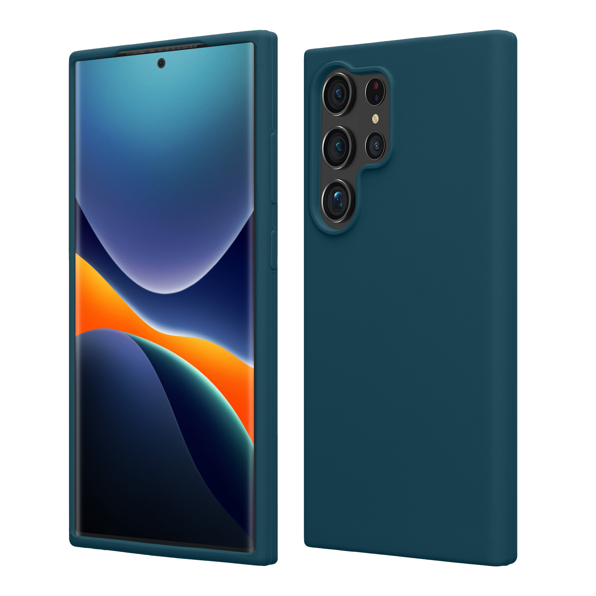 Pouzdro pro Samsung Galaxy S24 Ultra kwmobile silikonové - matná petrolejová