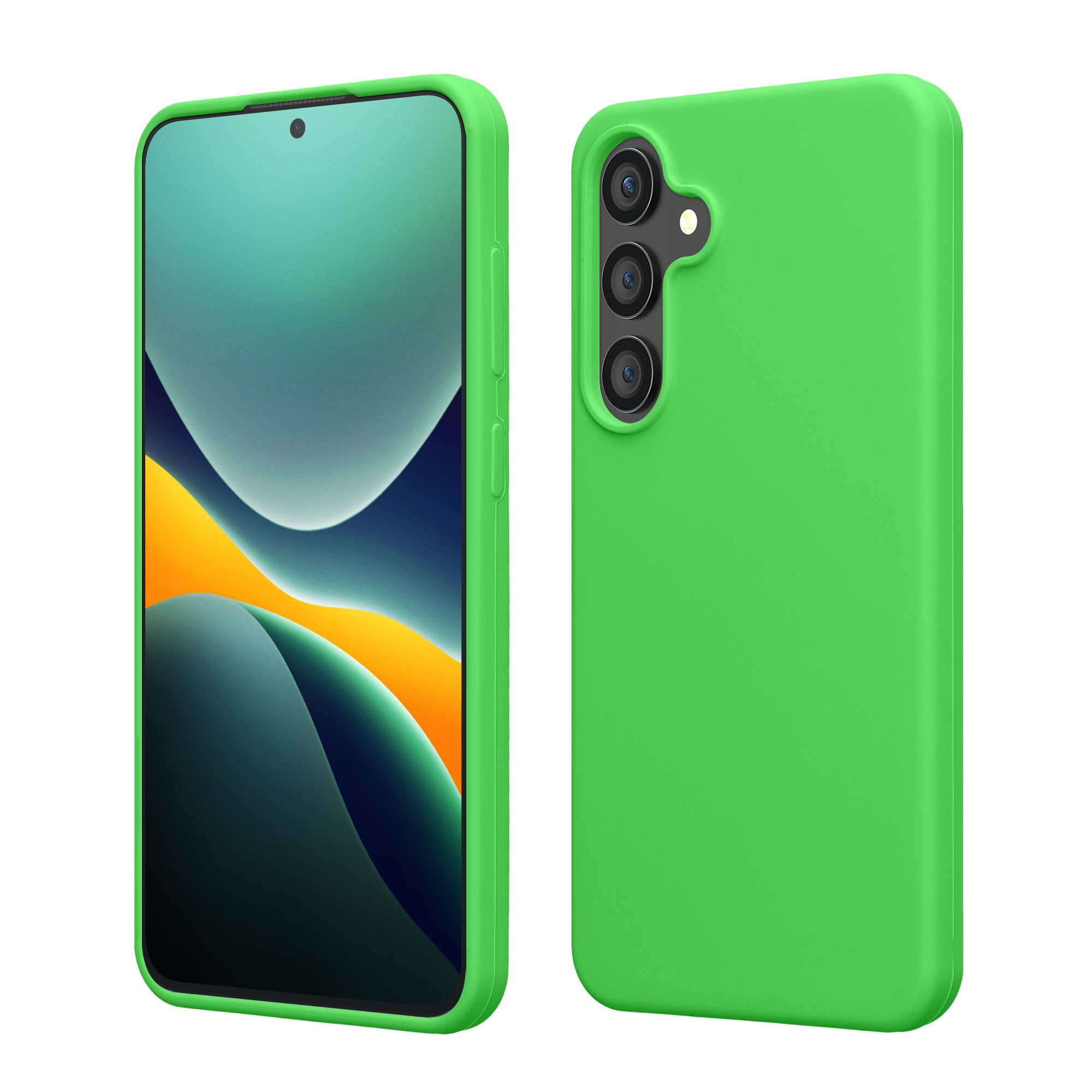 Silikonový kryt na mobil Galaxy S23 FE kwmobile limetková zelená