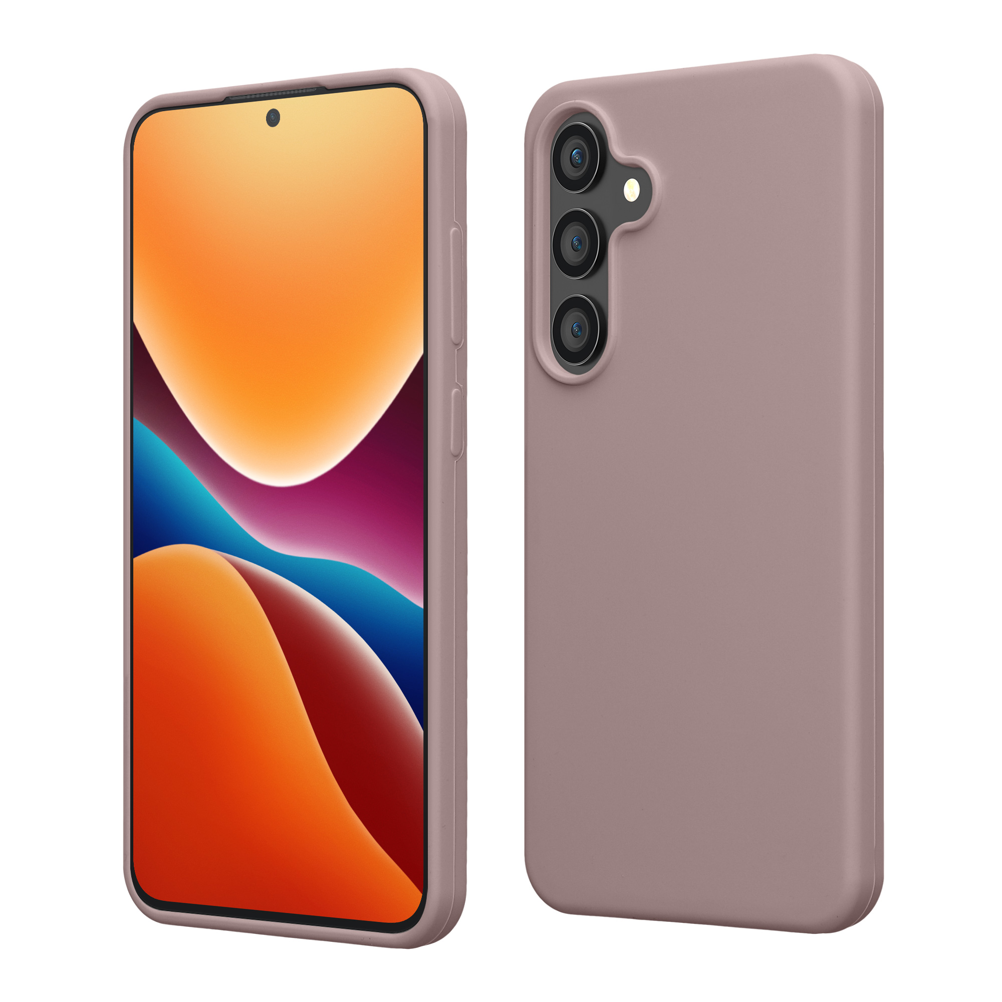 Silikonový kryt na mobil Galaxy S23 FE kwmobile nude lila