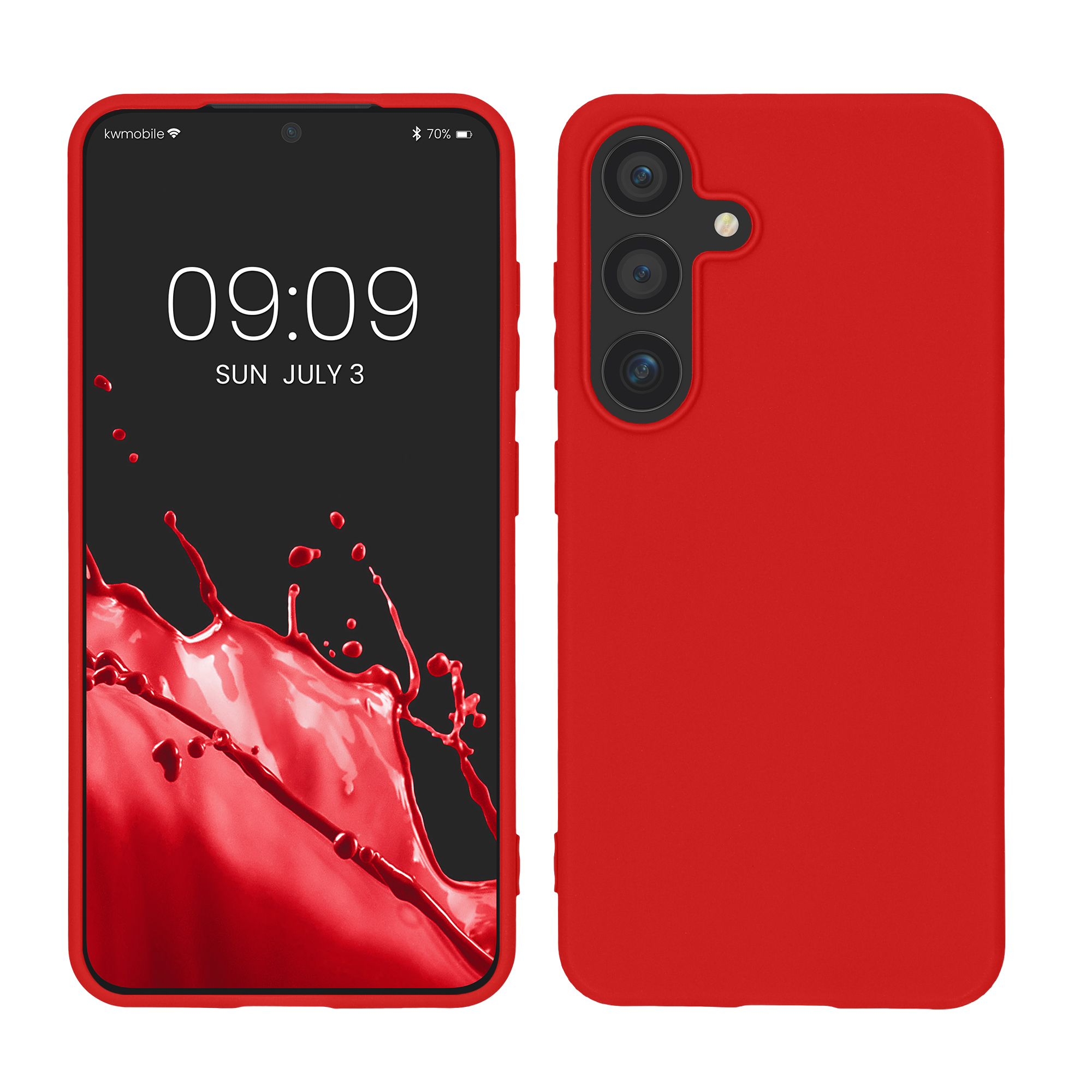 Pouzdro pro Samsung Galaxy S25 kwmobile TPU - klasická červená