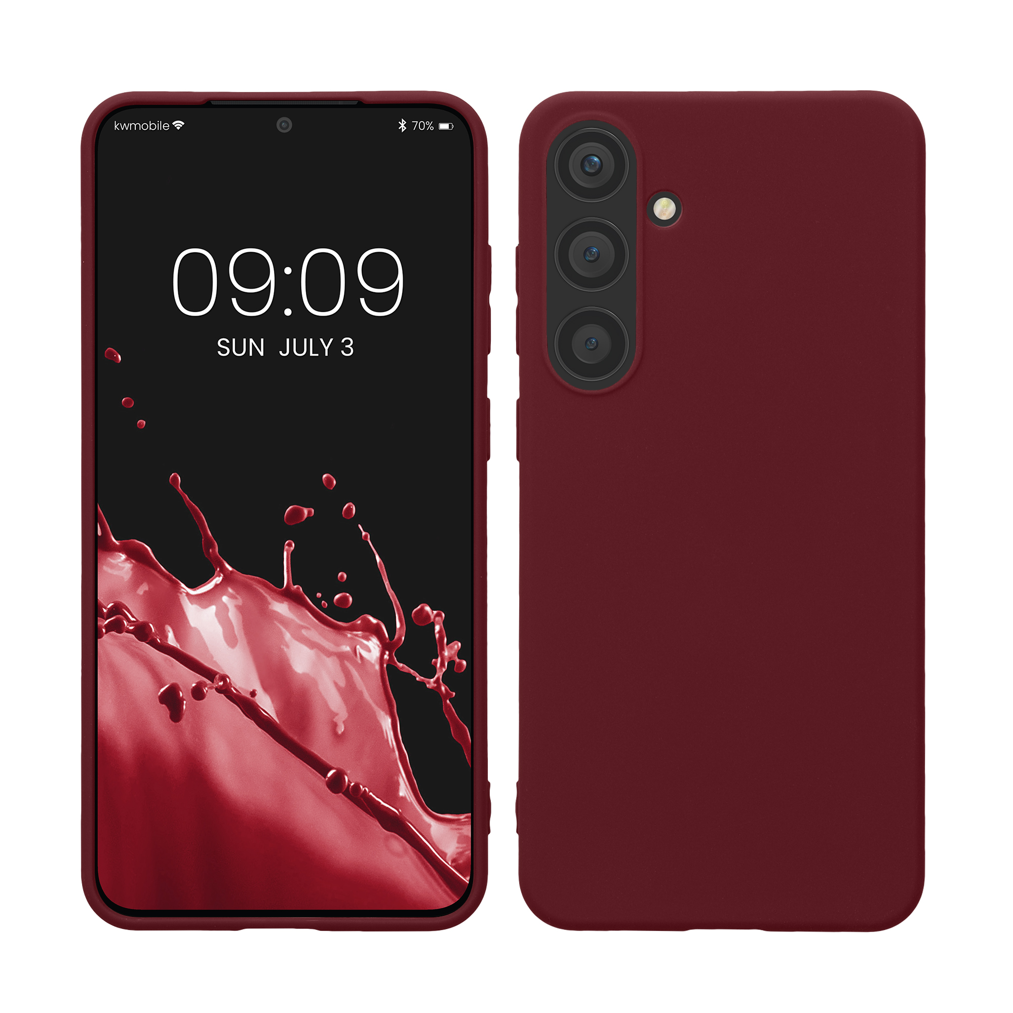 Kryt na mobil Samsung Galaxy S24 Plus kwmobile vínově fialová