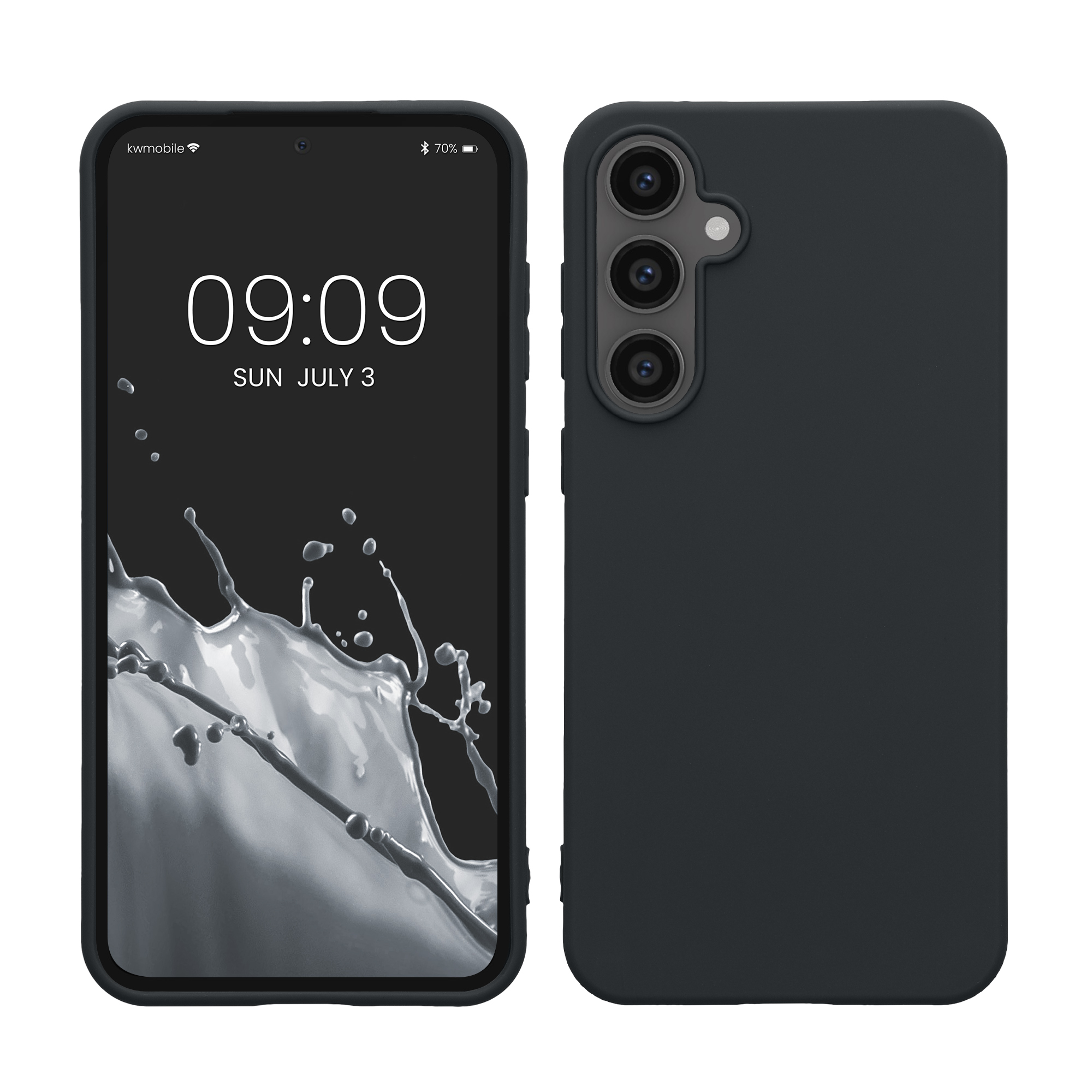 Silikonový kryt na mobil Galaxy S23 FE kwmobile Blueberry
