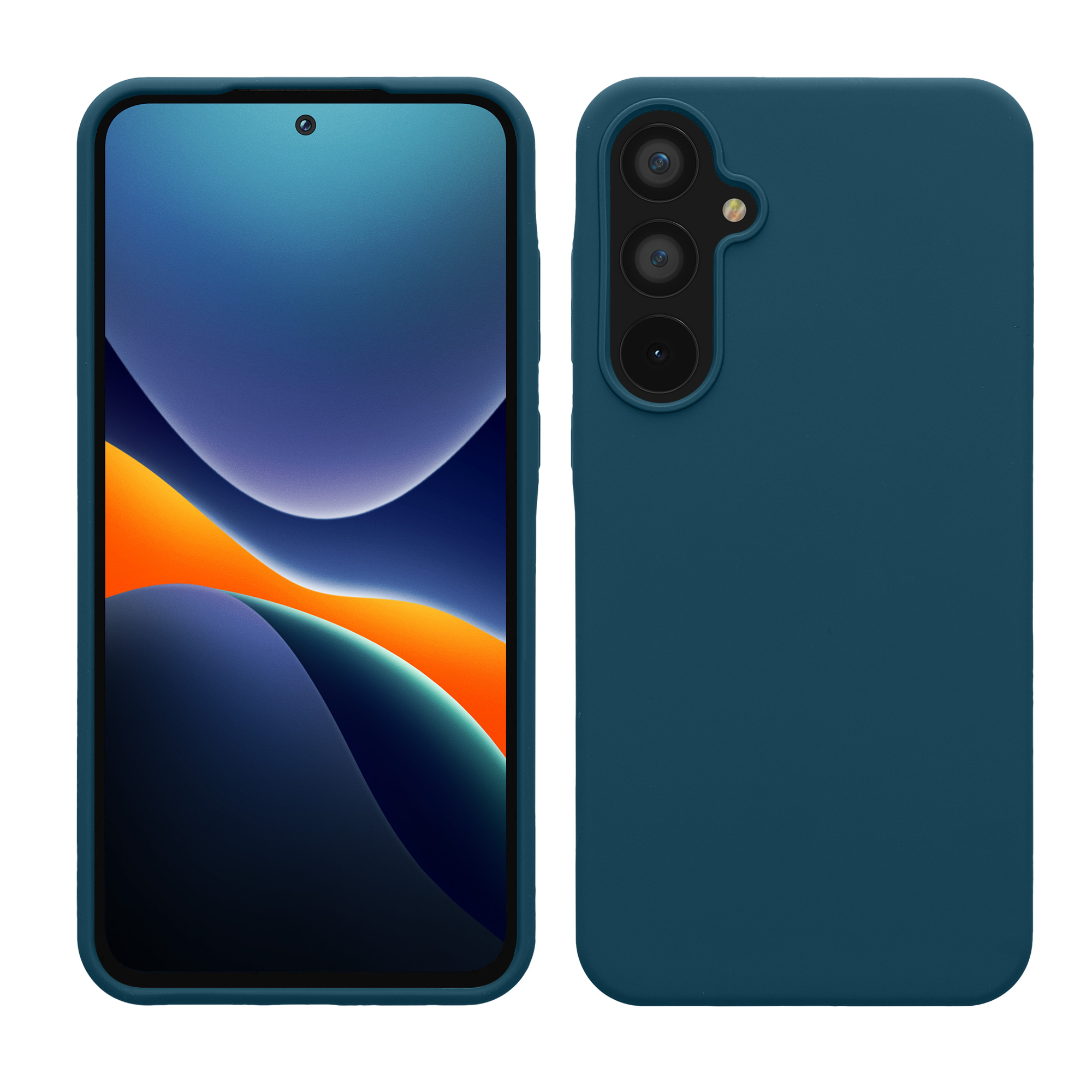 Kryt na mobil Samsung Galaxy A55 5G kwmobile TPU Matná petrolejová