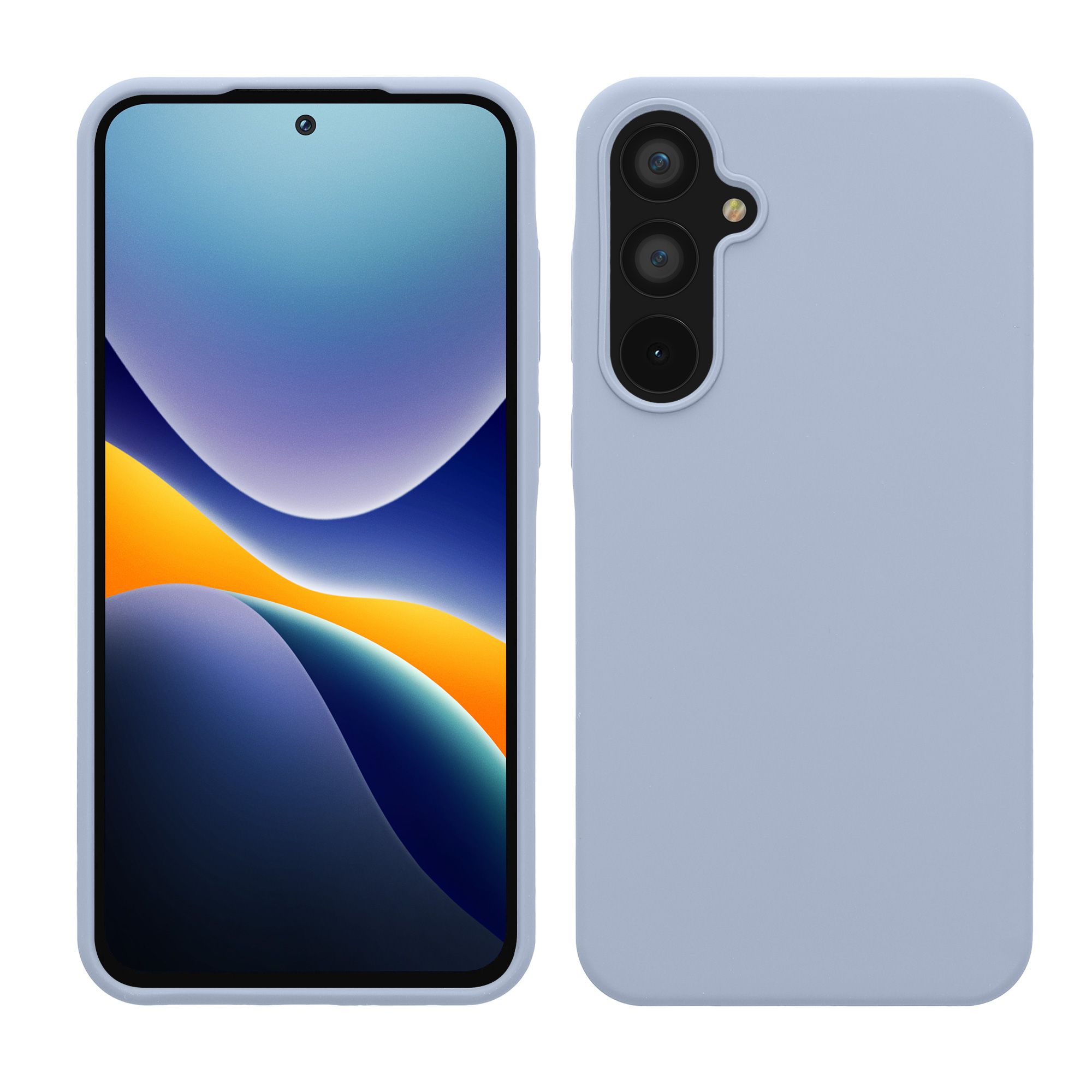 Kryt na mobil Samsung Galaxy A55 5G kwmobile TPU Light Blue Matte