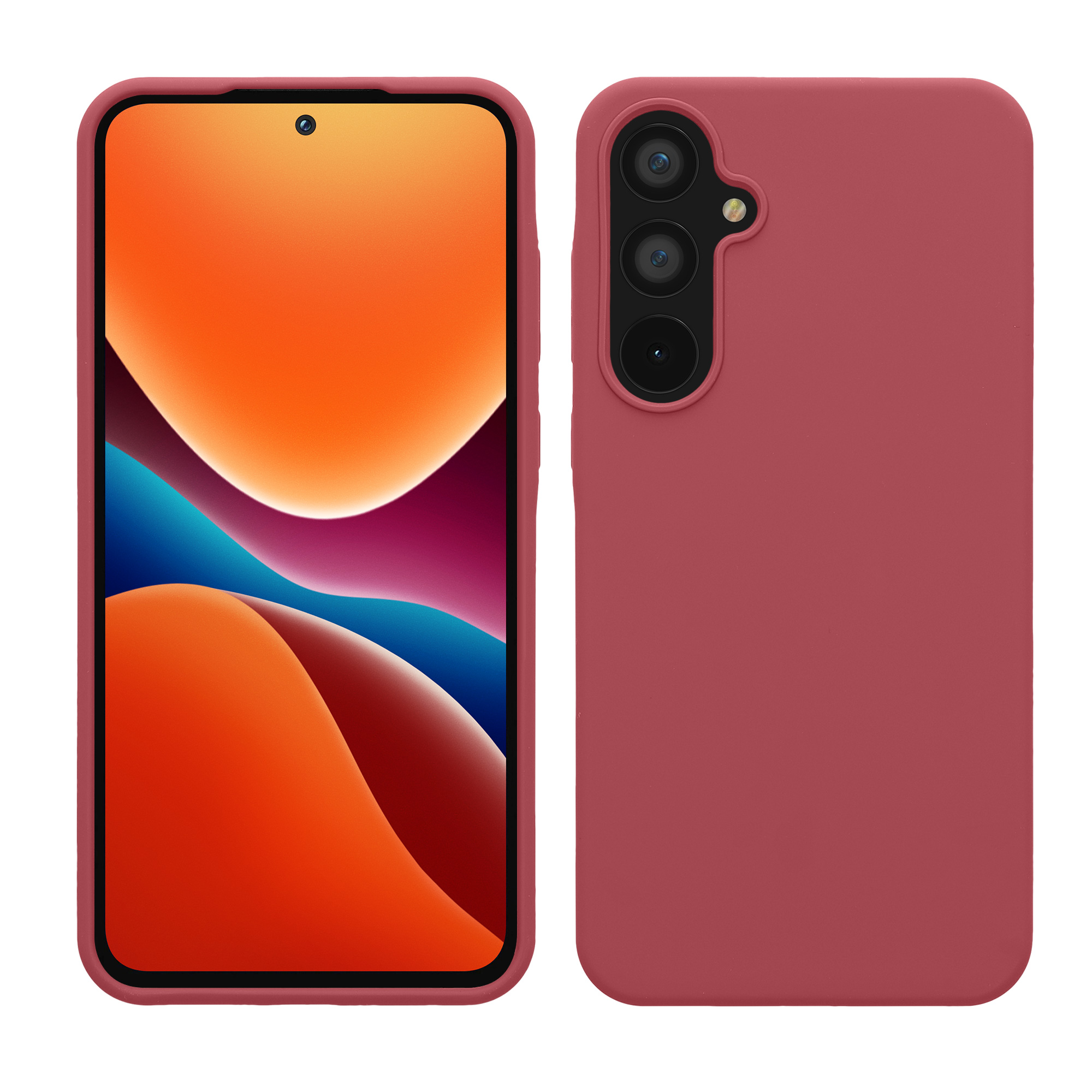 Kryt na mobil Samsung Galaxy A55 5G kwmobile TPU Tmavě růžová