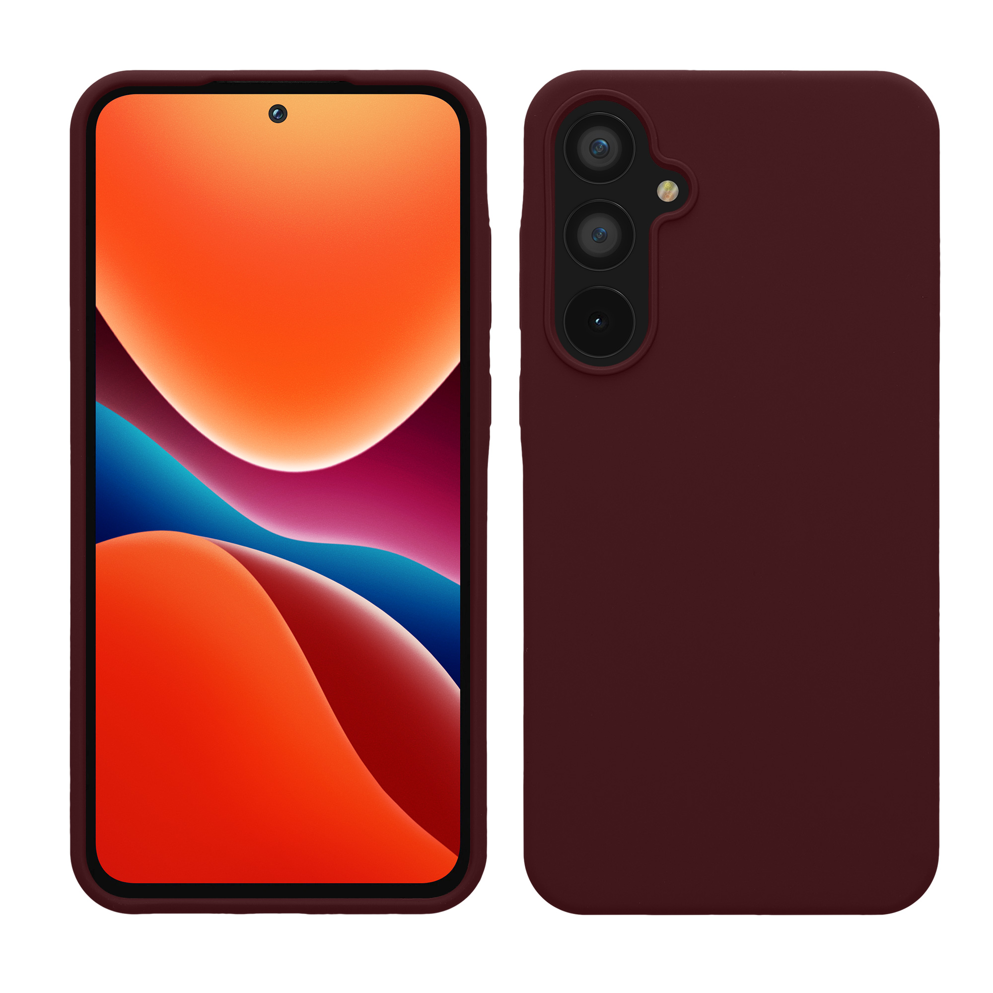 Kryt na mobil Samsung Galaxy A55 5G kwmobile TPU Bordeaux fialová
