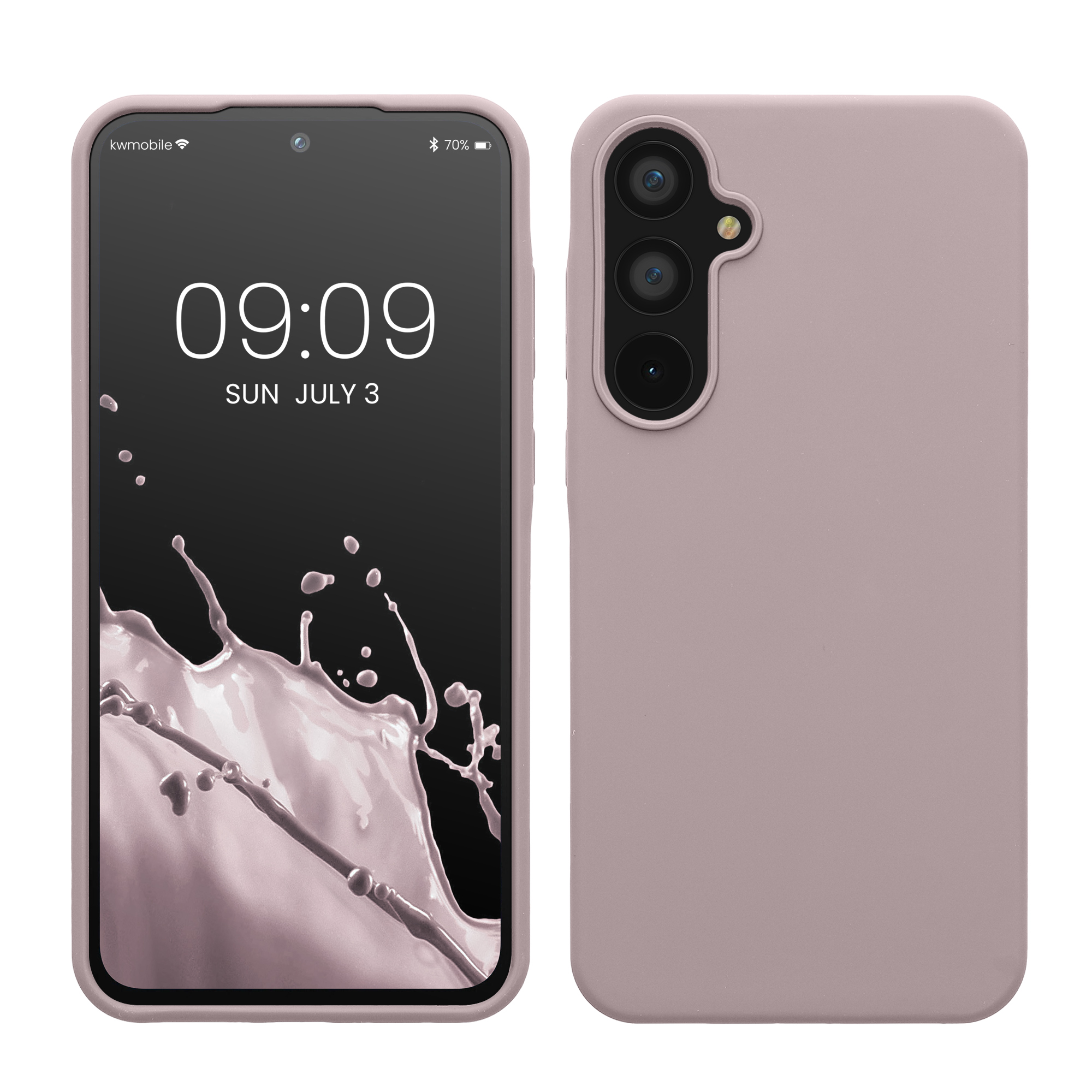 Kryt na mobil Samsung Galaxy A55 5G kwmobile TPU Fialový mrak