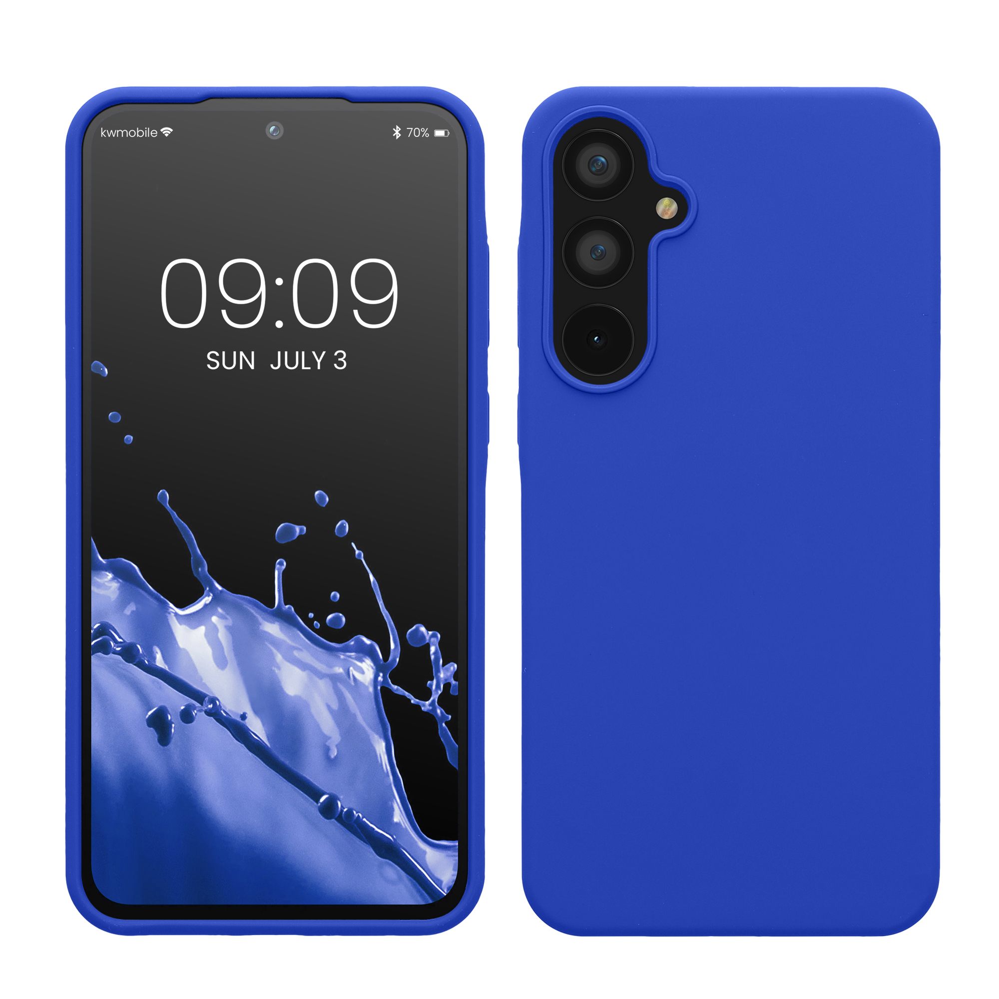 Kryt na mobil Samsung Galaxy A55 5G kwmobile TPU Baltická modrá