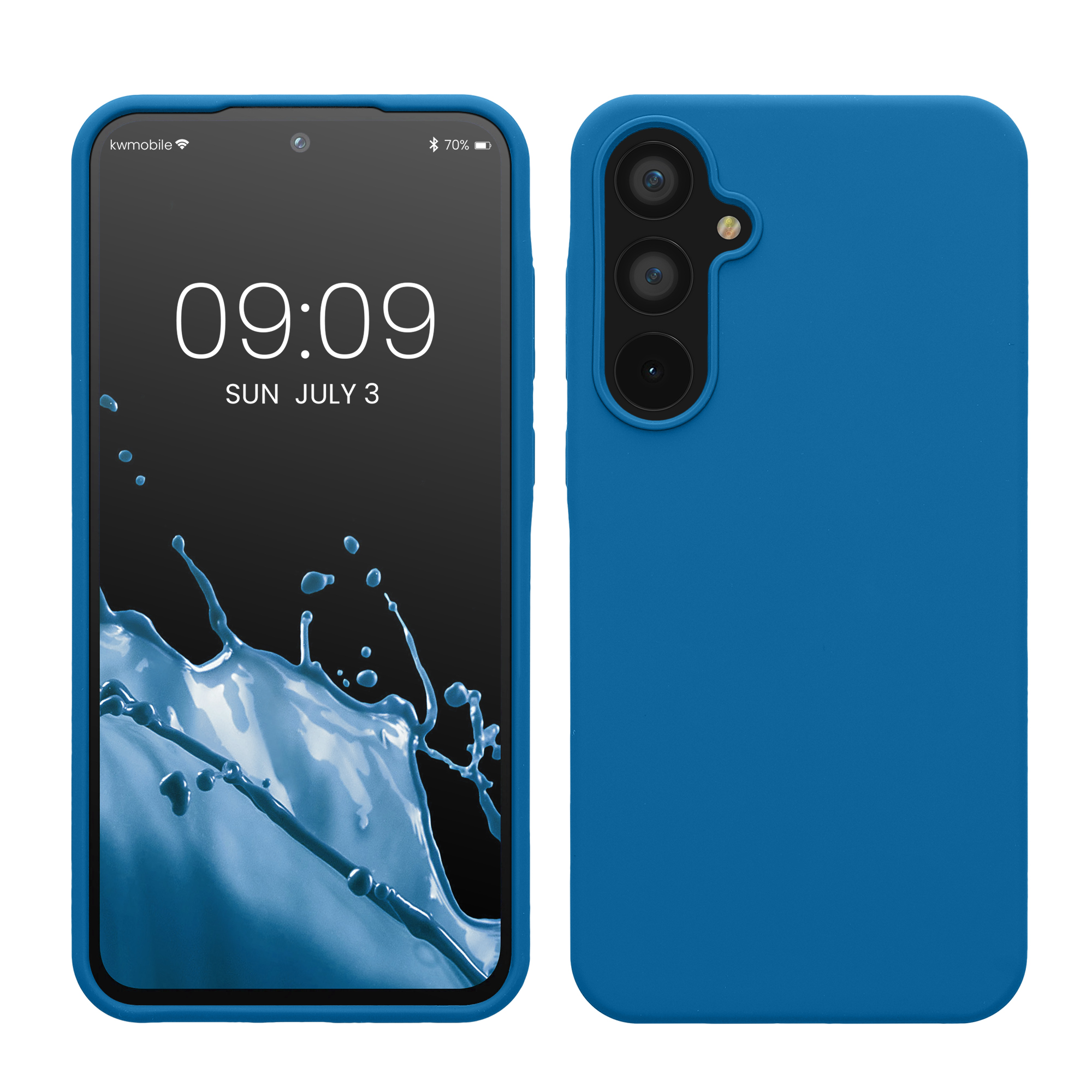 Kryt na mobil Samsung Galaxy A55 5G kwmobile TPU Modrý útes